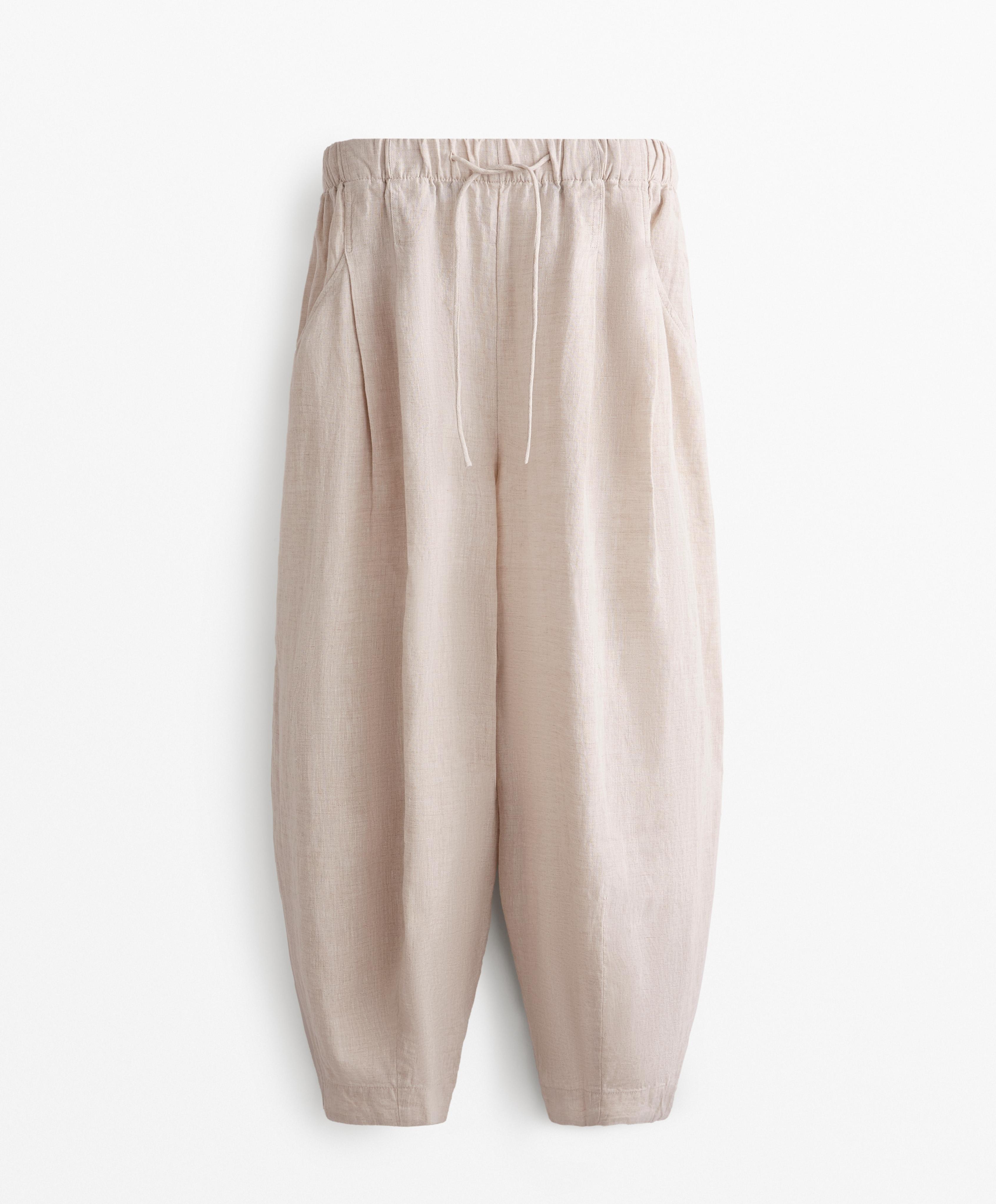 100% Linen balloon leg trousers 100% Linen balloon leg trousers