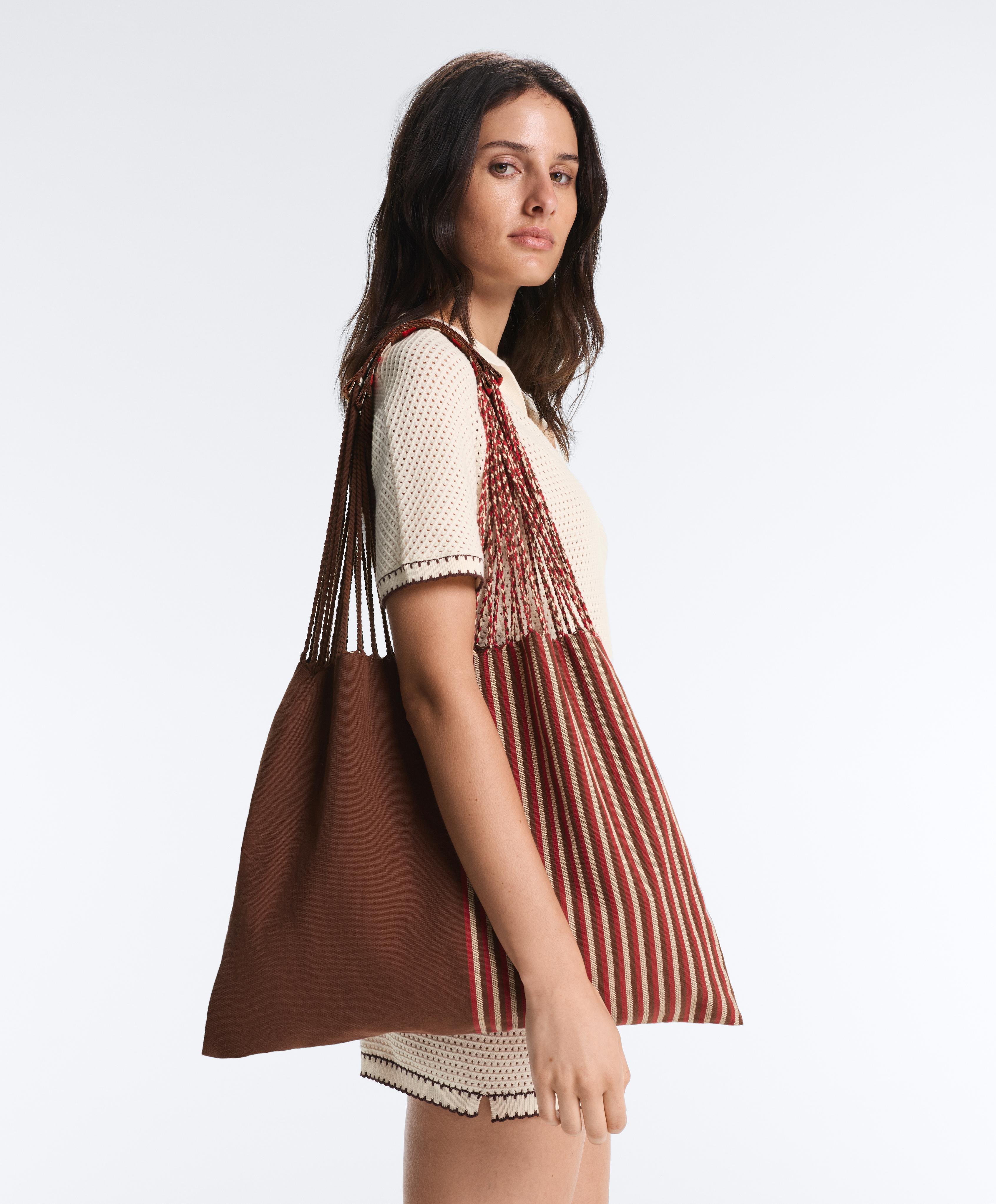 100% Cotton shopper bag — BROWN