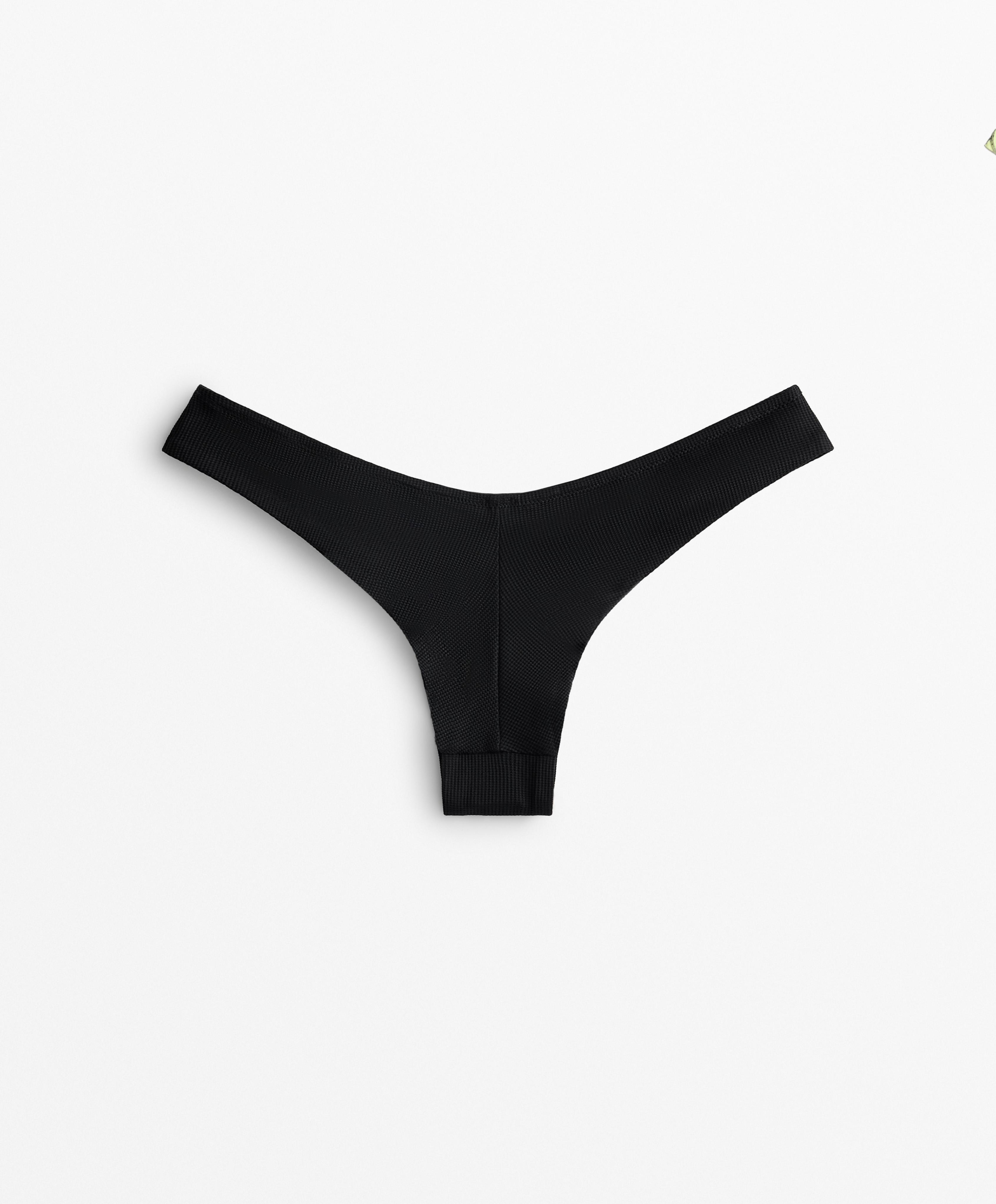 Bikini braga brasileña corte U piqué