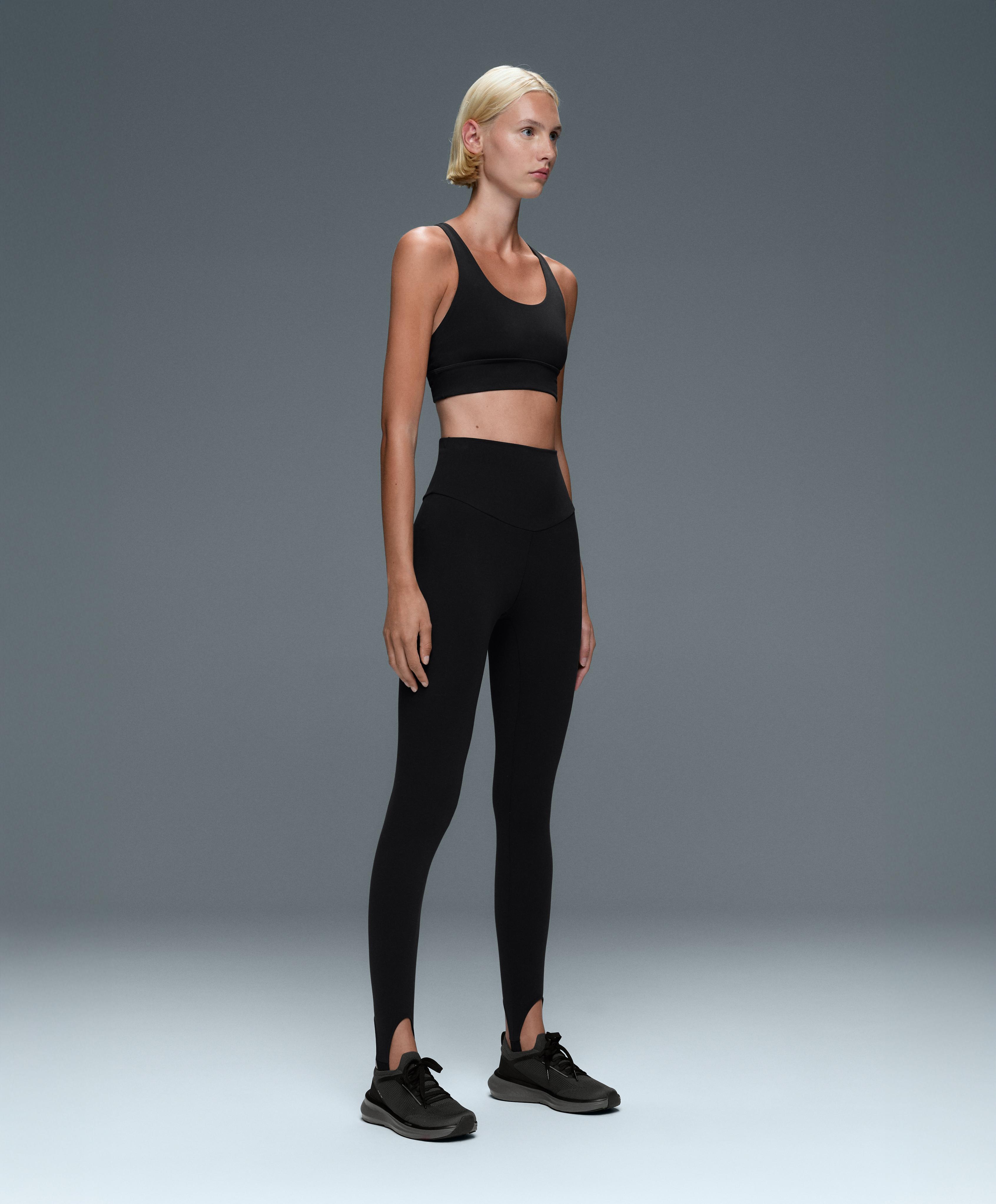 Comfortlux super-high-rise fuseau ankle-length leggings — BLACK