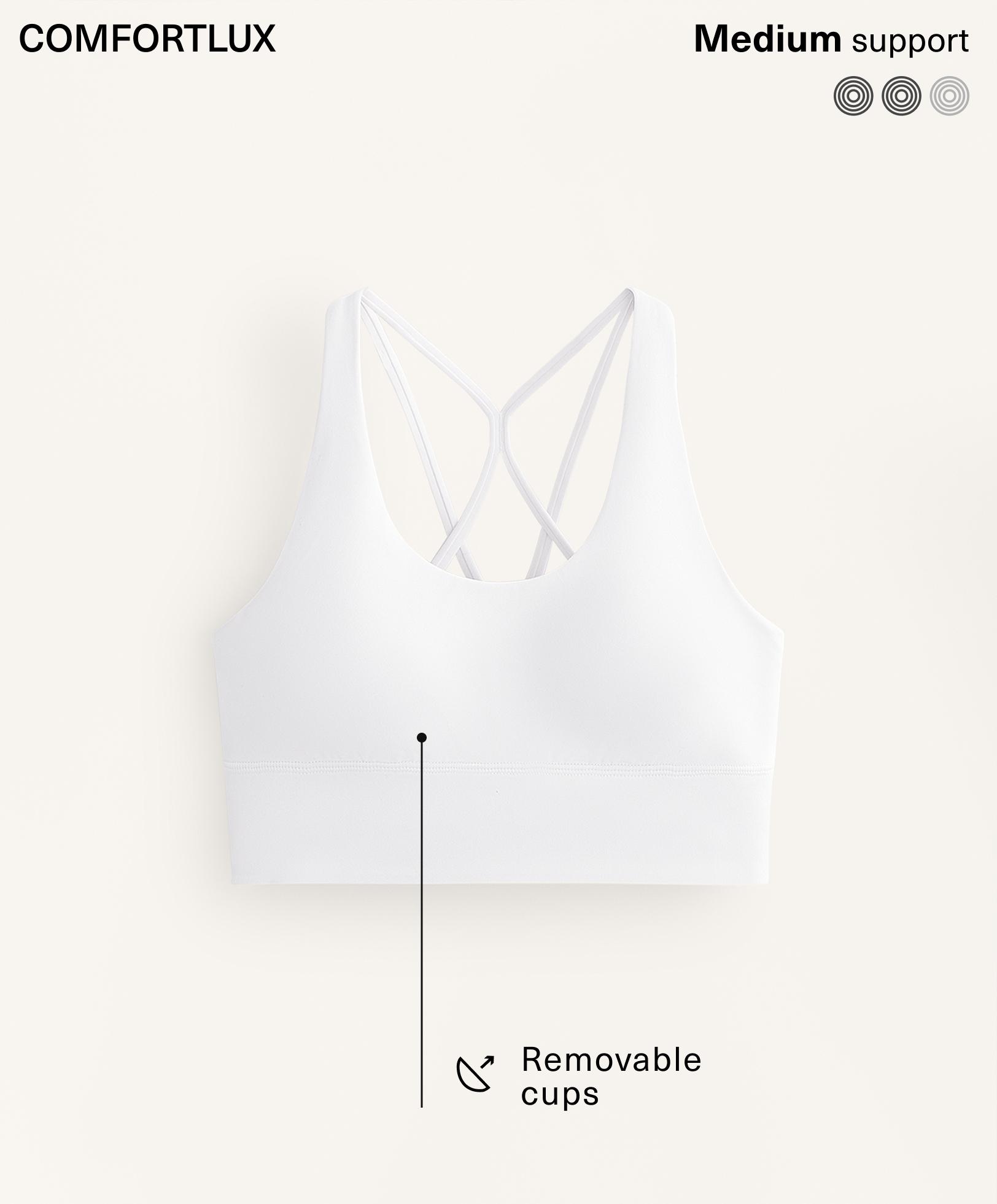 สปอร์ตบรา Comfortlux กระชับปานกลางมีฟองน้ำ