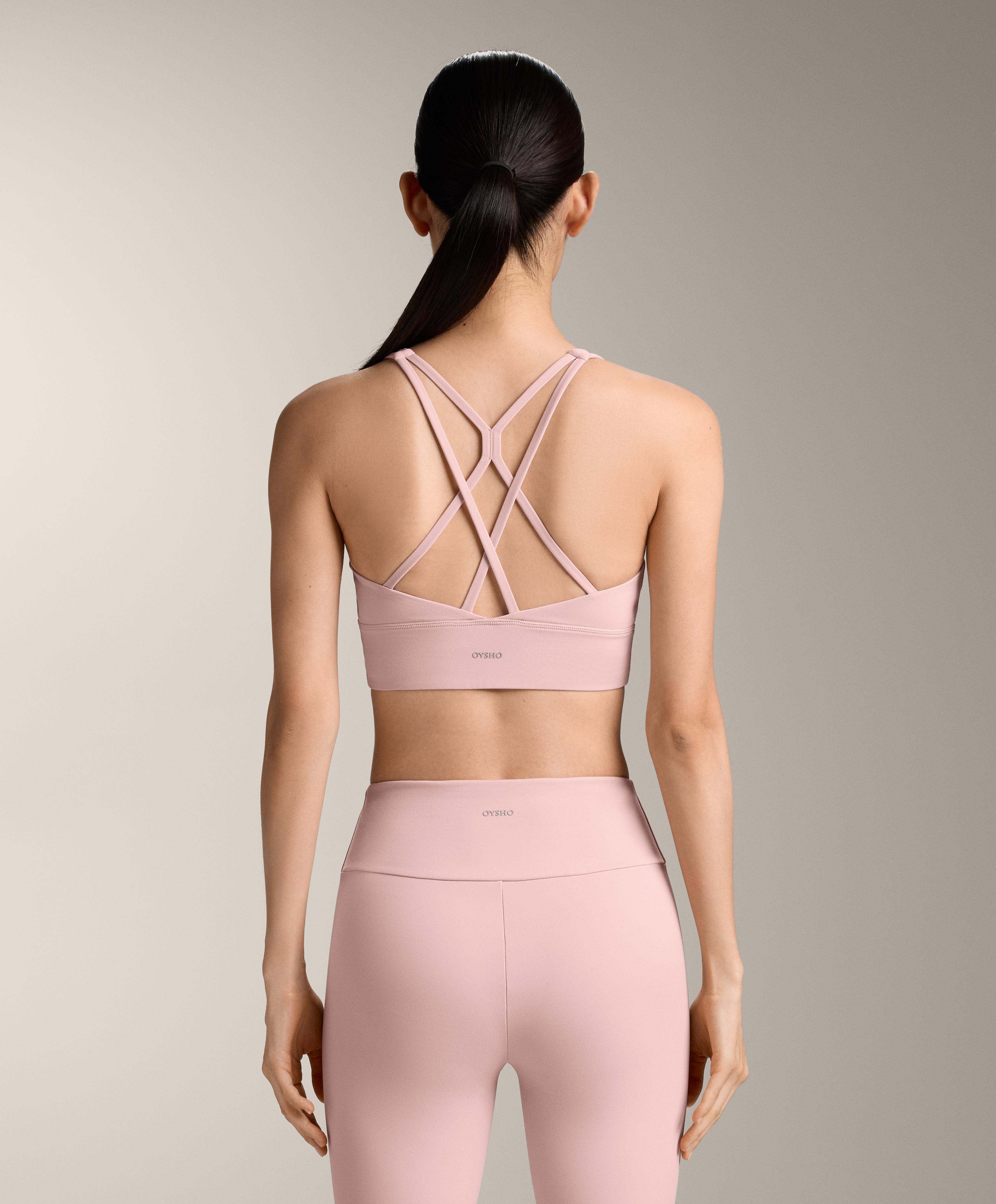 Comfortlux medium support sports bra with cups