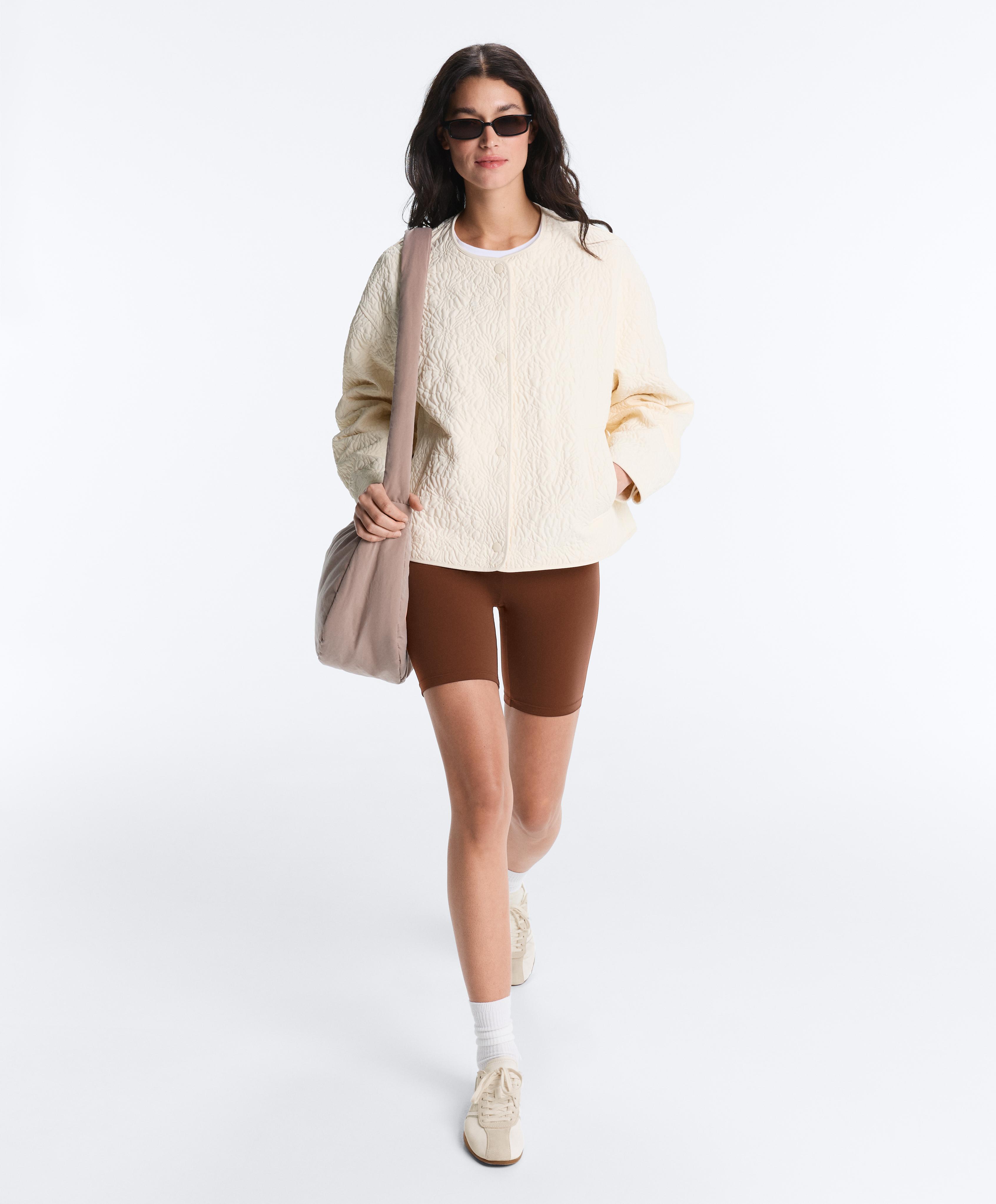 FELLEX® AEROGEL floral padded jacket — ECRU