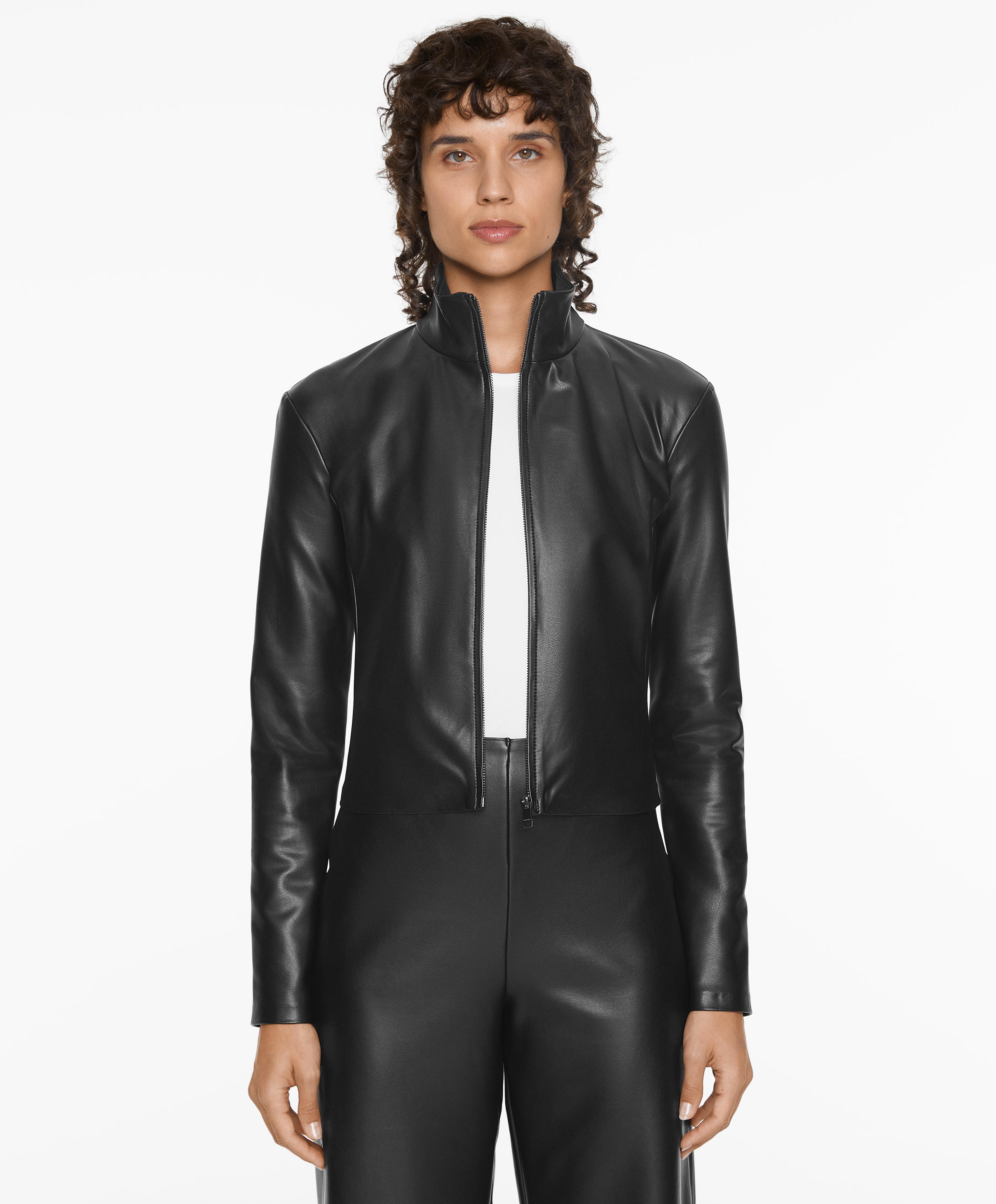 Leather-effect jacket