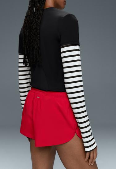 6cm low-rise technical shorts — STRONG RED 4