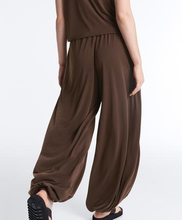 Modal-blend soft-touch joggers — DARK BROWN 4