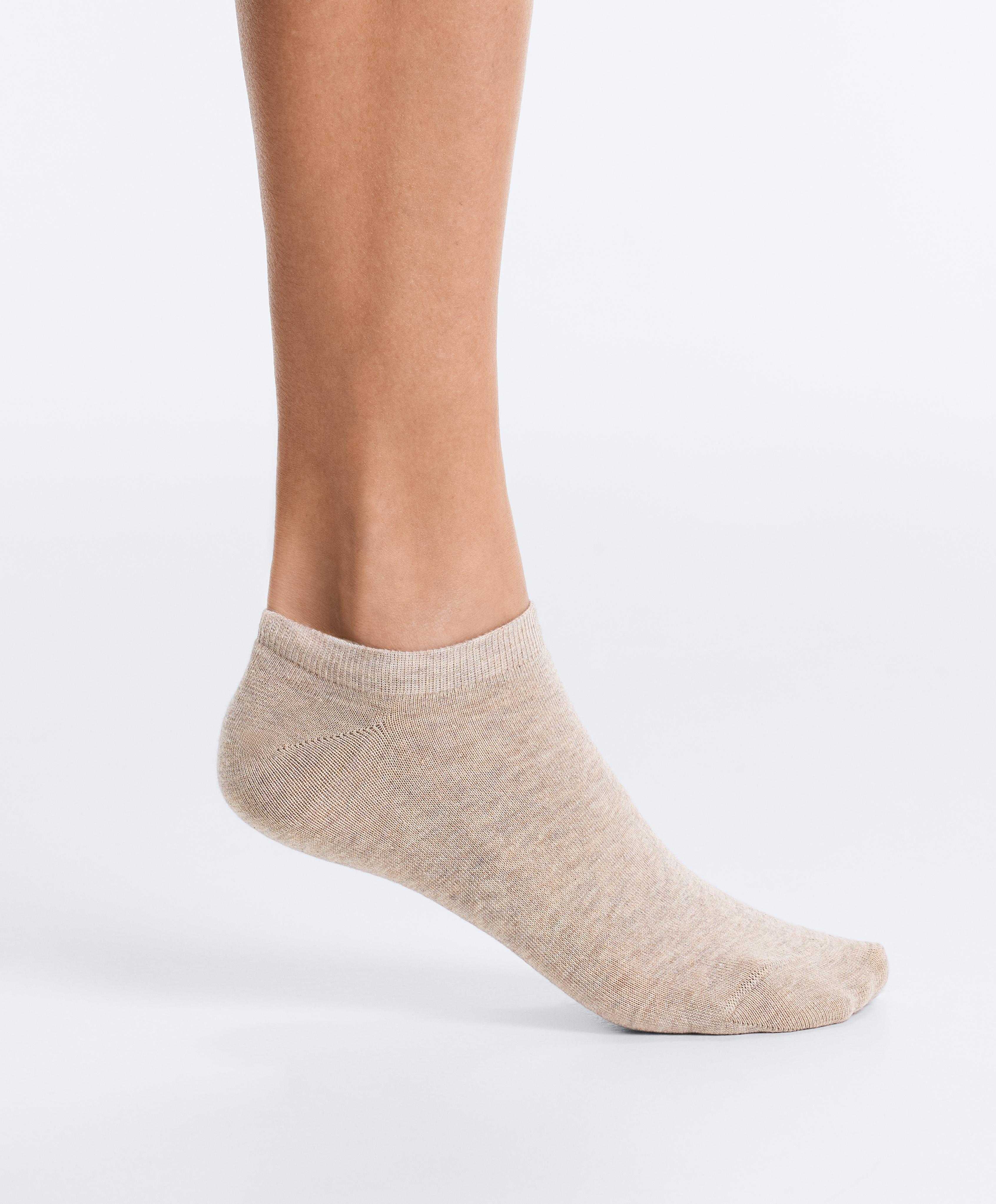 5 pairs of cotton blend sneaker socks — VINTAGE PINK