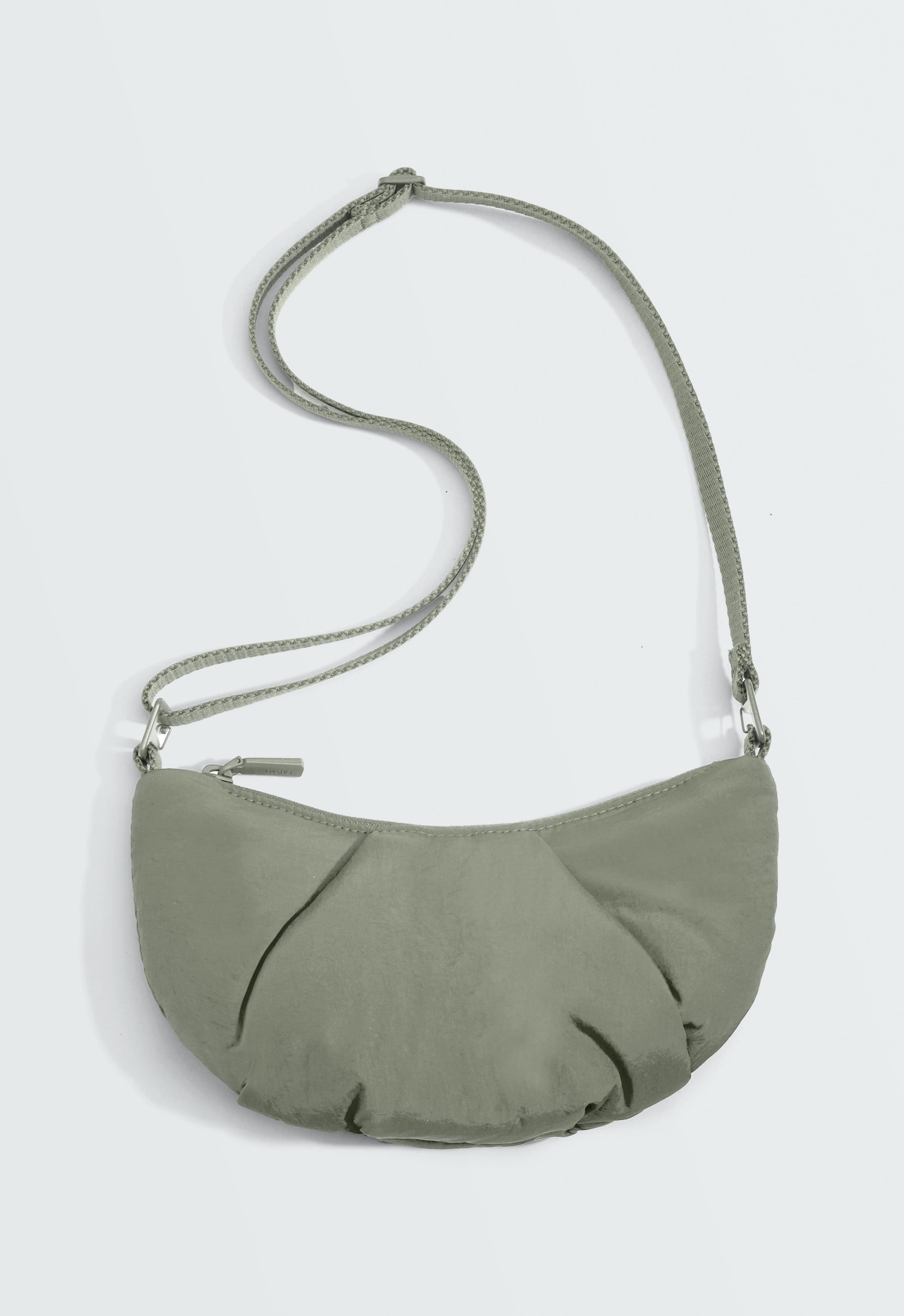Mini quilted crossbody bag — KHAKI