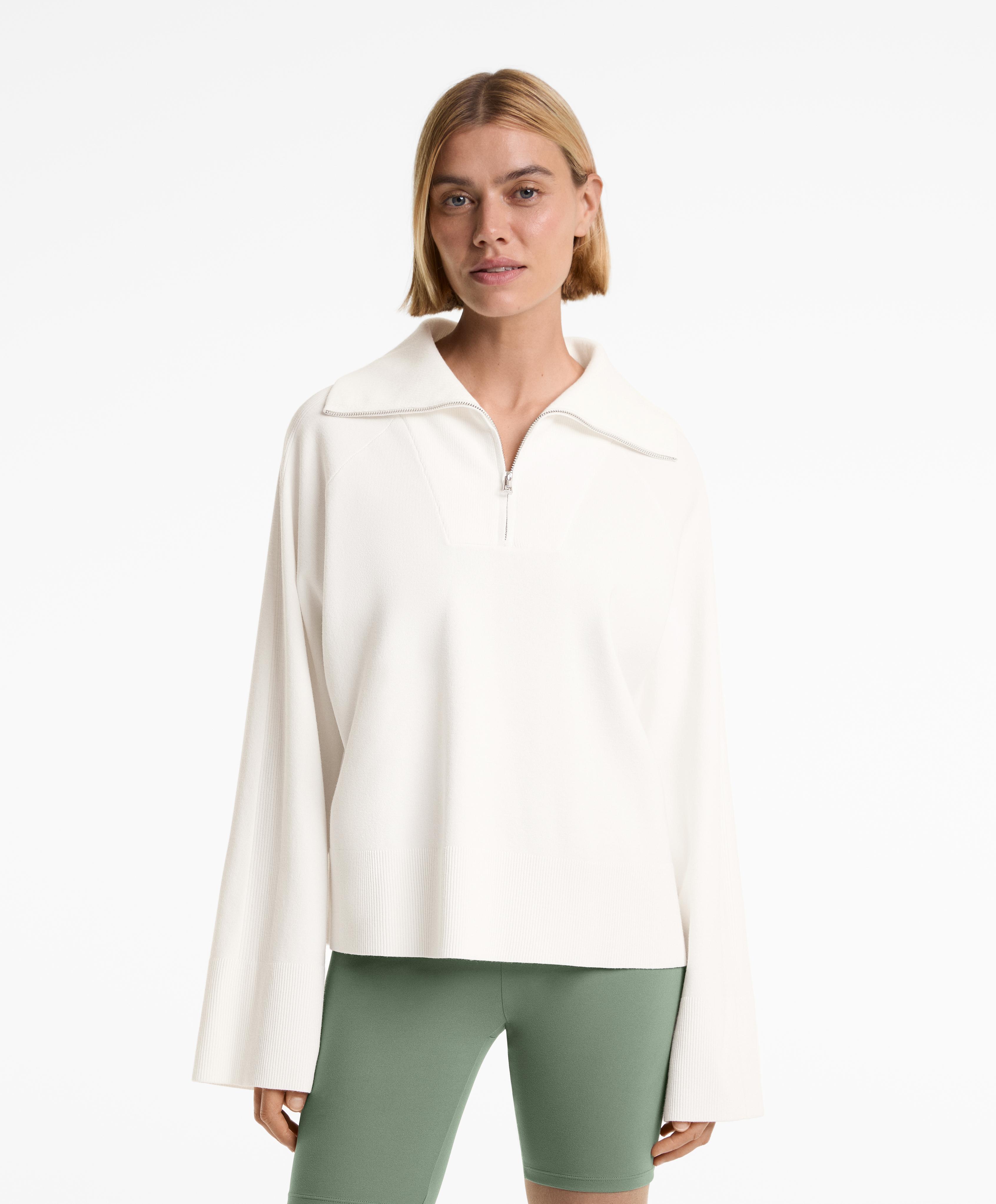 Knit half-zip jumper