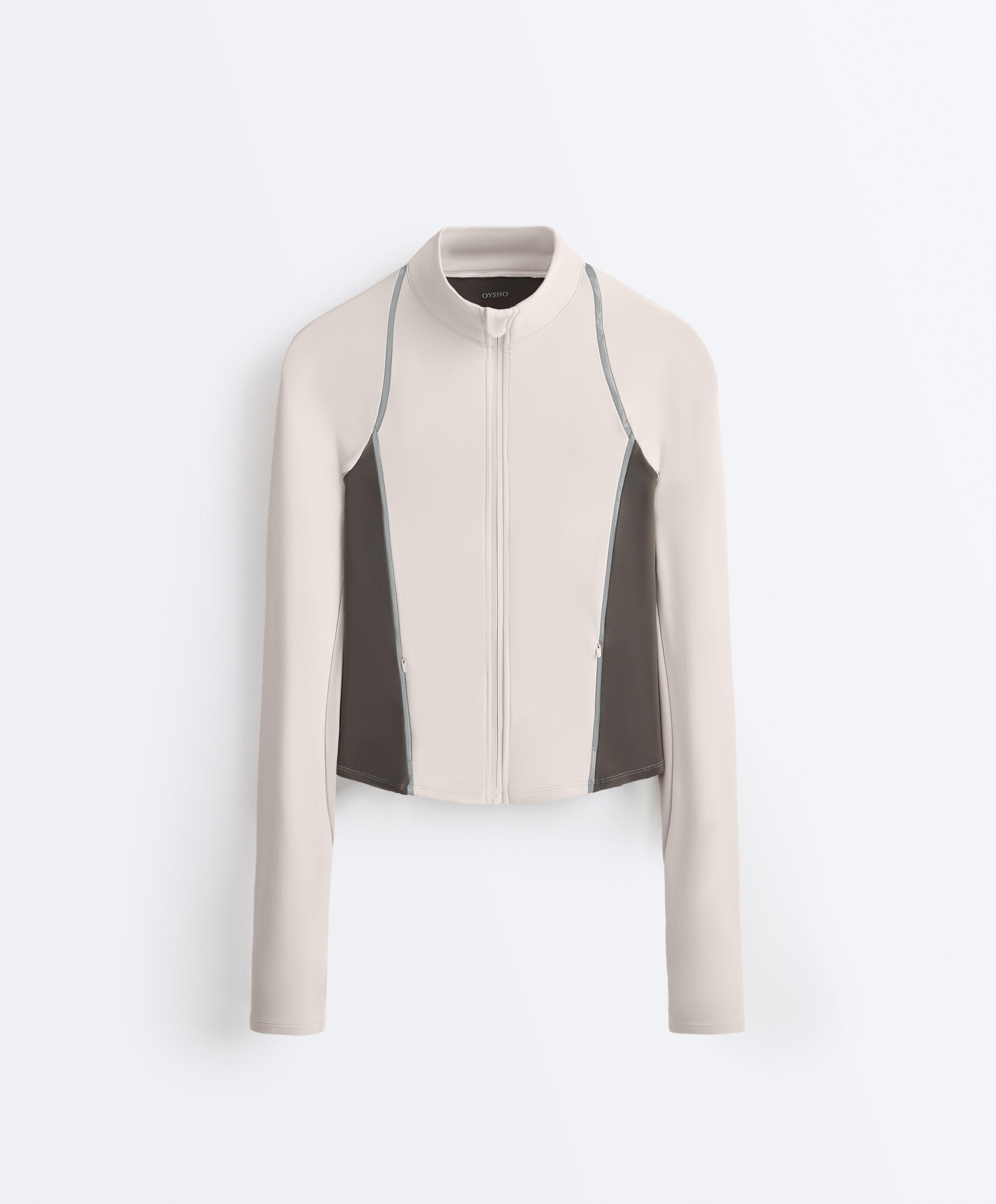 Light warm reflective technical jacket — SAND