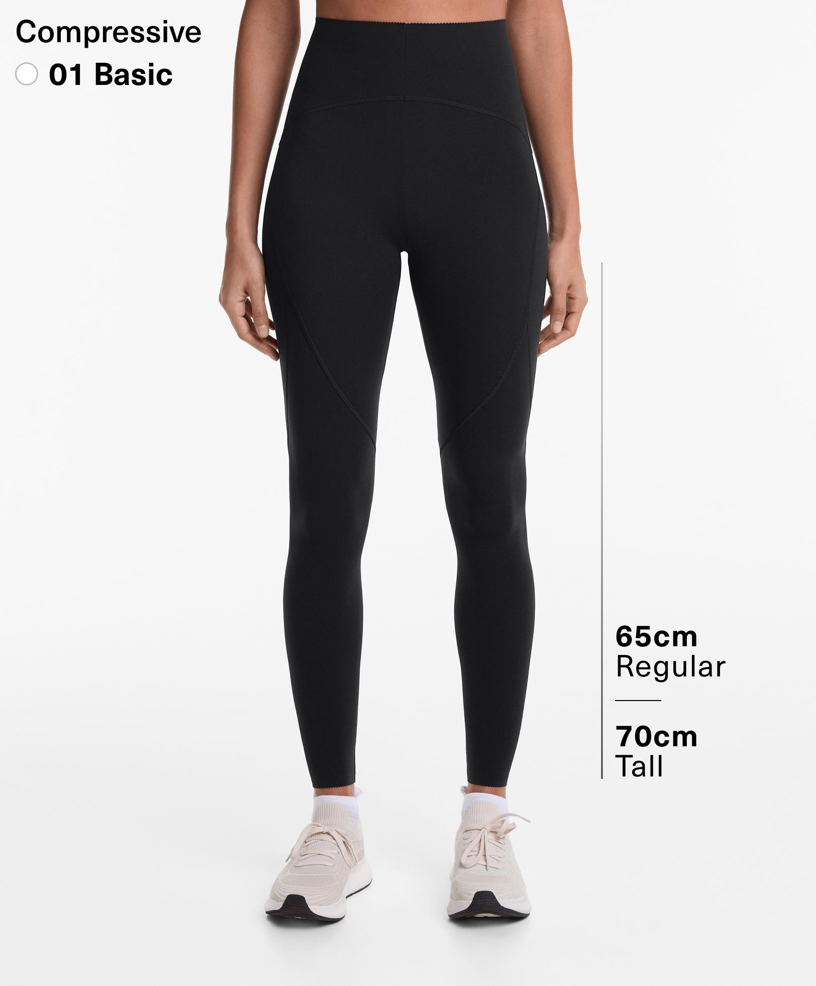 Basic compressive ankle-length leggings