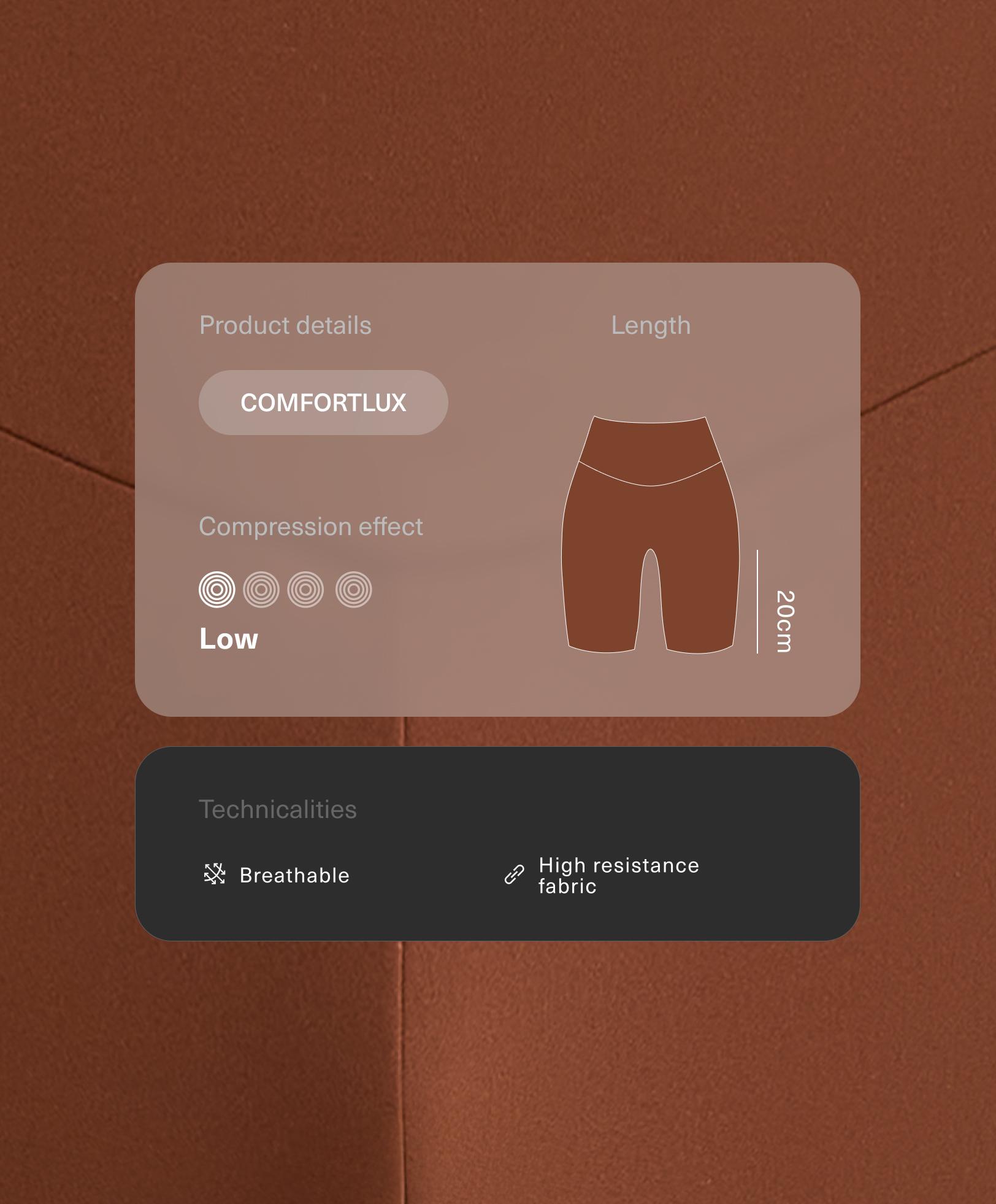 Comfortlux high-rise 20cm biker leggings