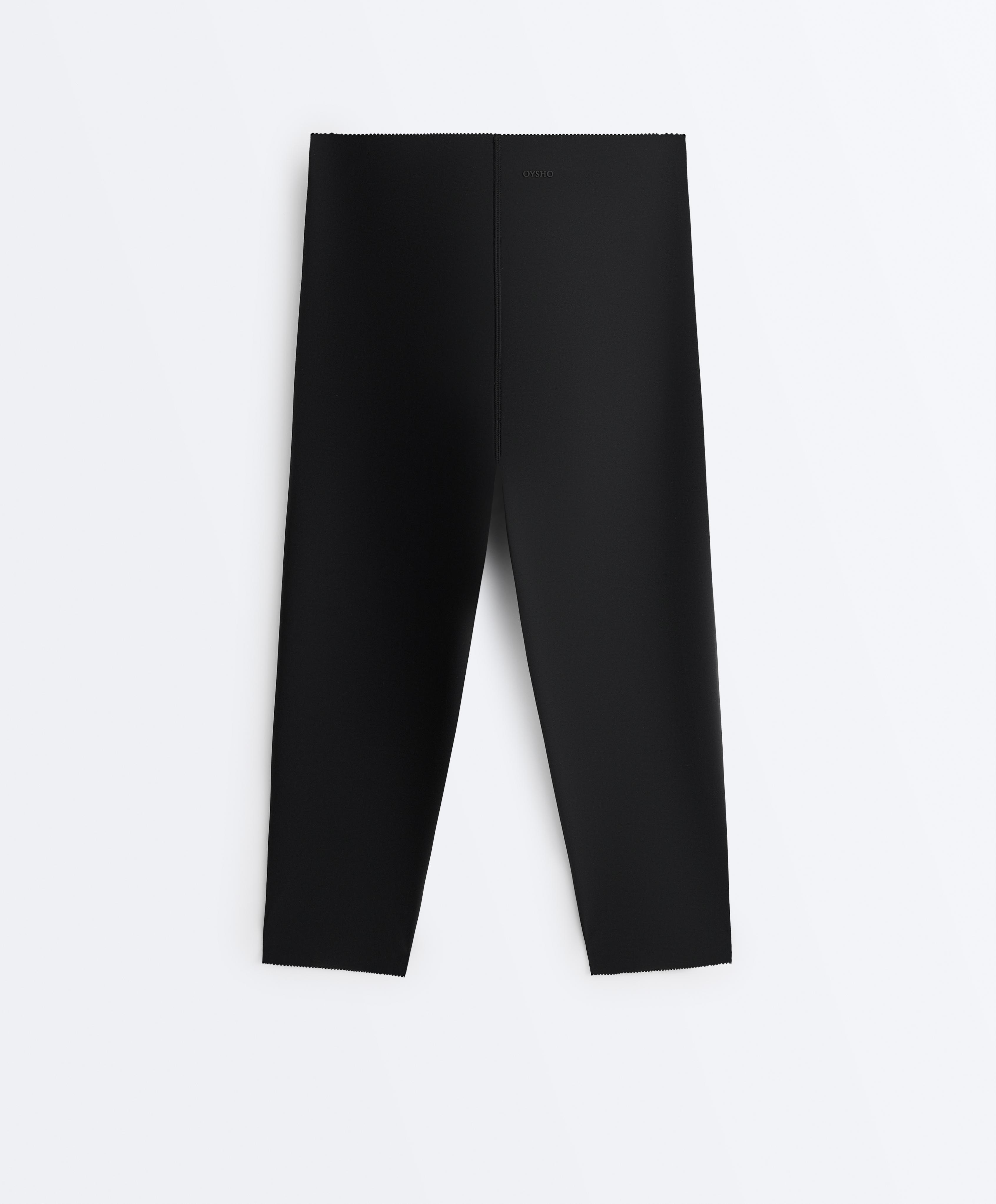 Extra Compressive core control 40cm knee-length leggings — BLACK