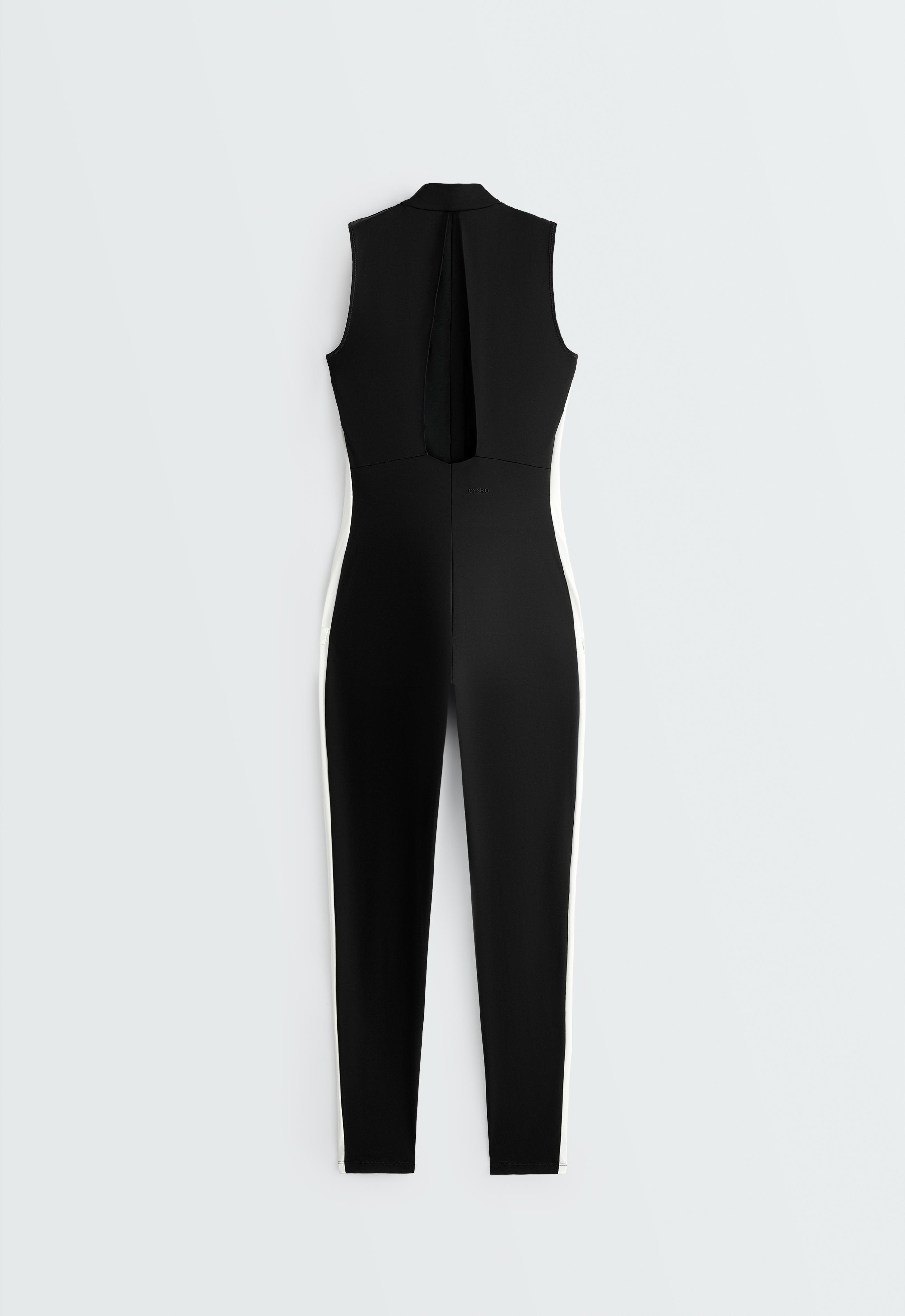 Long Compressive colour-block jumpsuit | OYSHO Indonesia