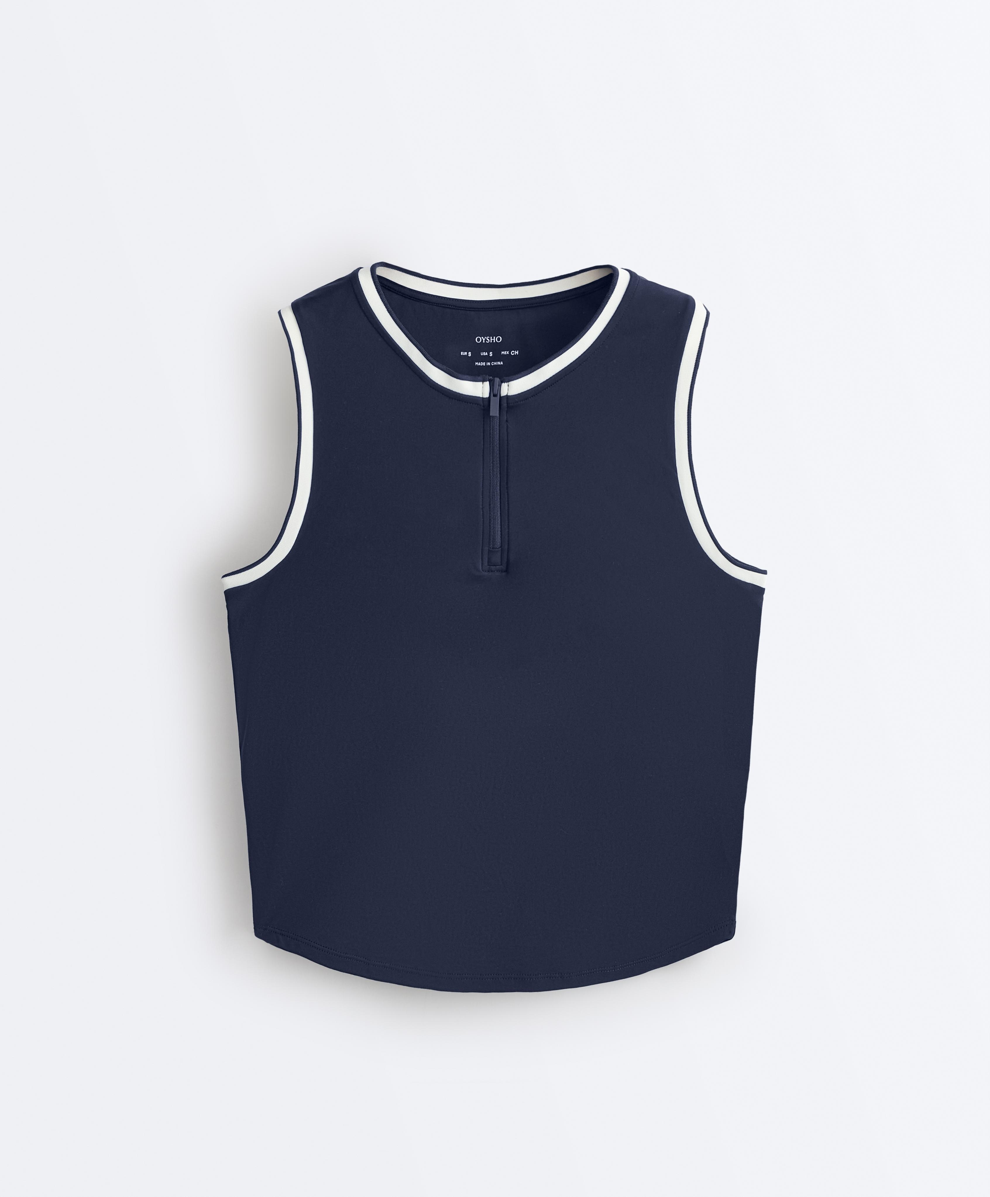 Sleeveless top — NAVY BLUE