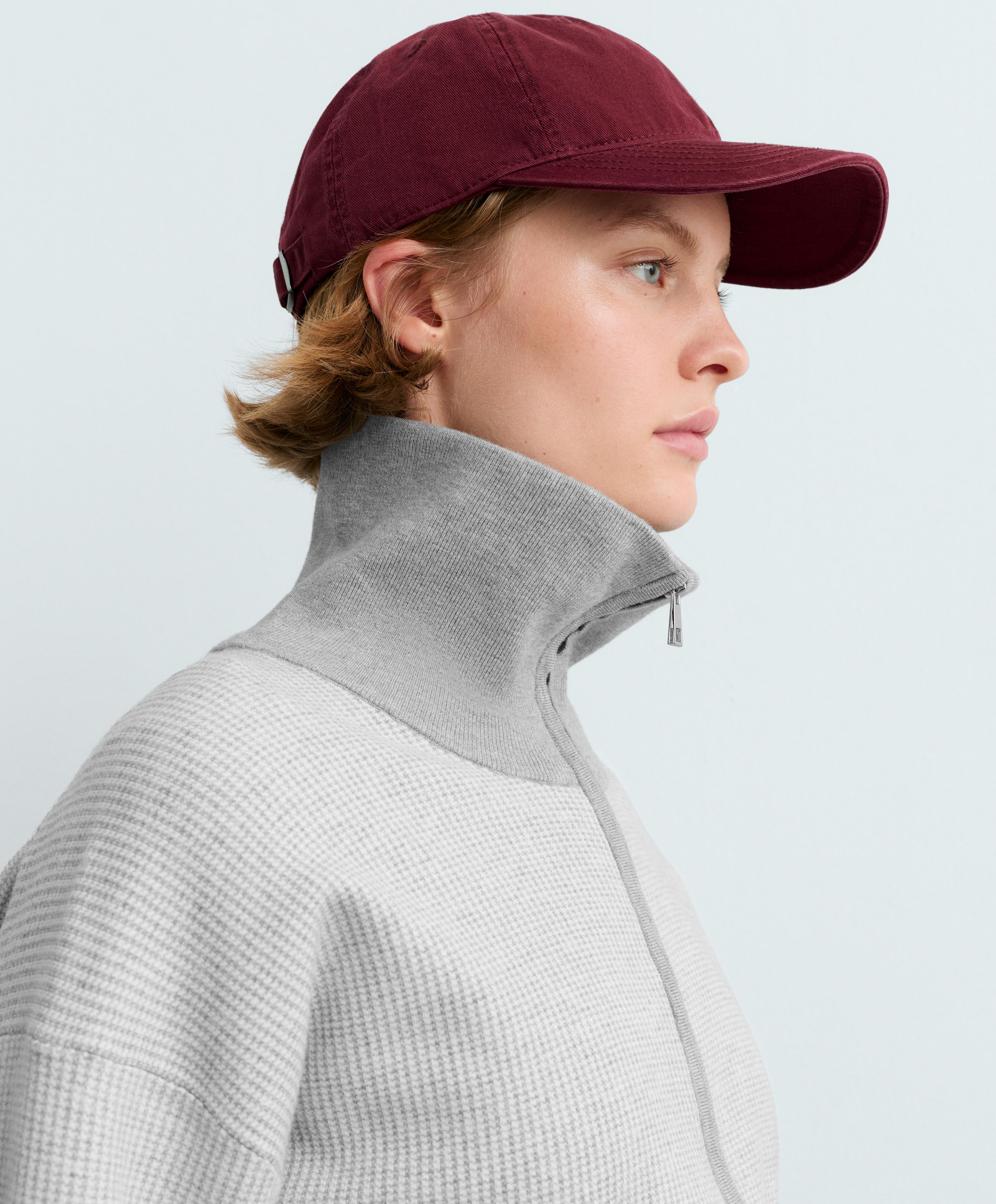High neck contrast knit jacket — PALE GREY