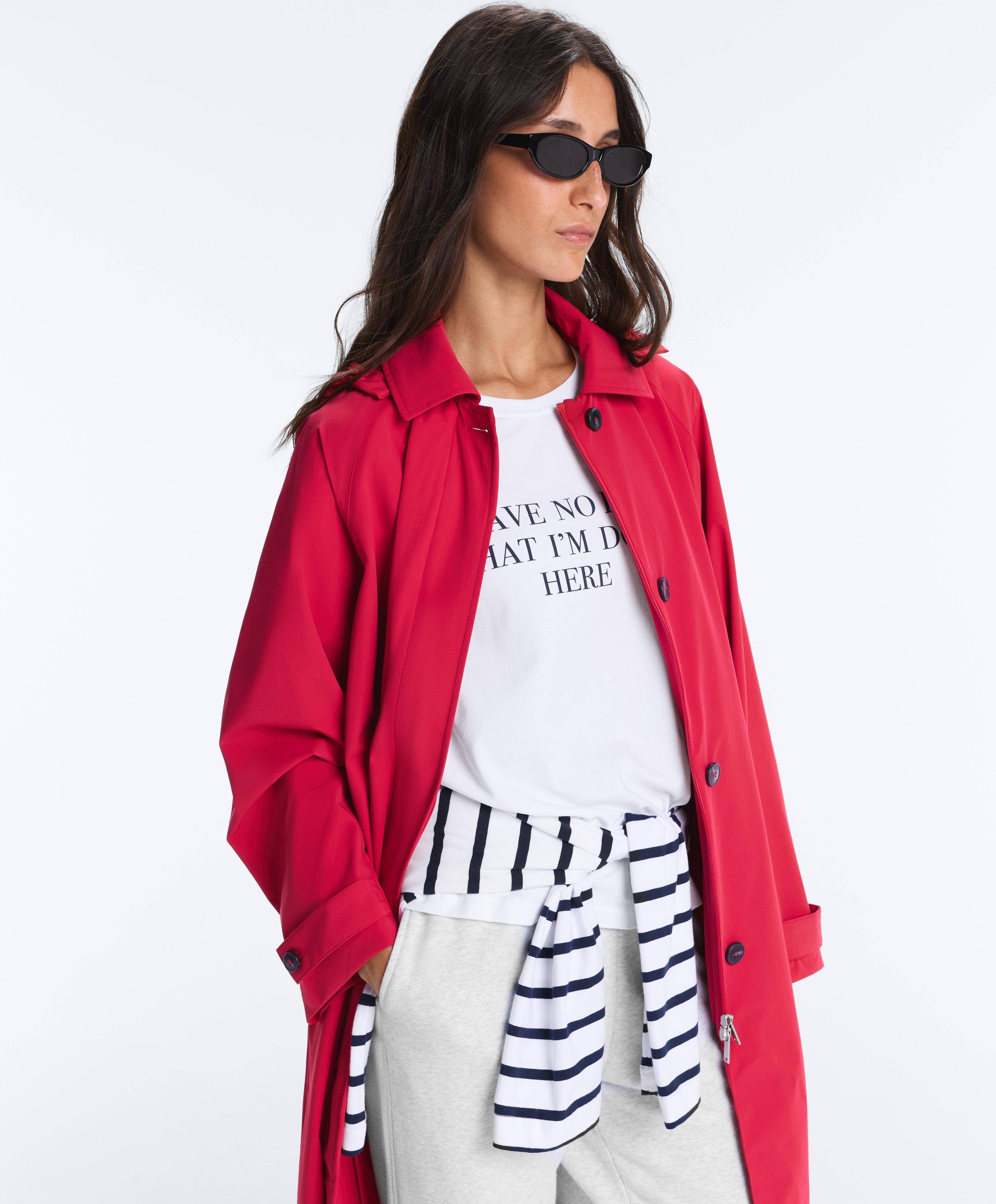 Midi extra lightweight 10k waterproof jacket — RED