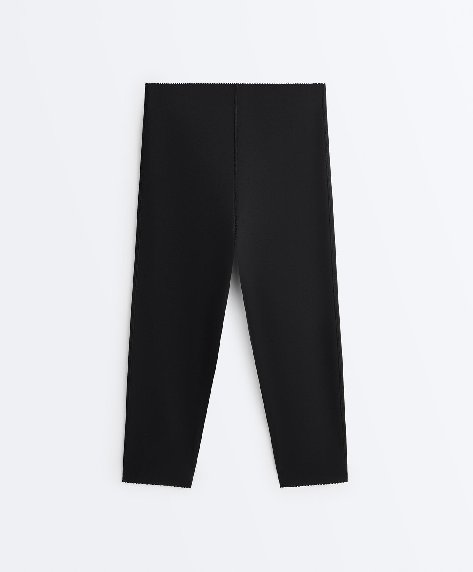 Extra Compressive core control 40cm knee-length leggings — BLACK