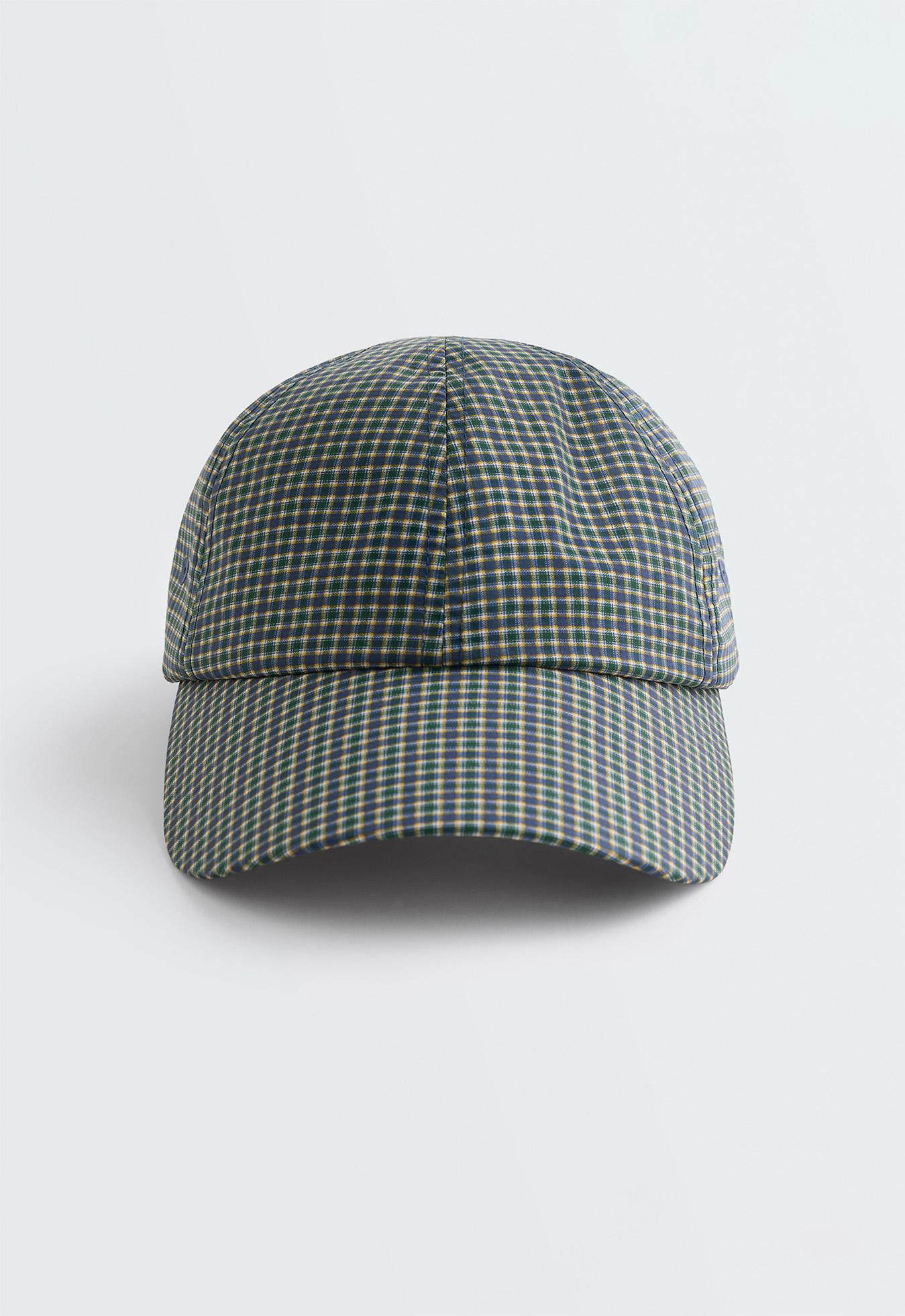 Checked print cap — BRIGHT LAVENDER