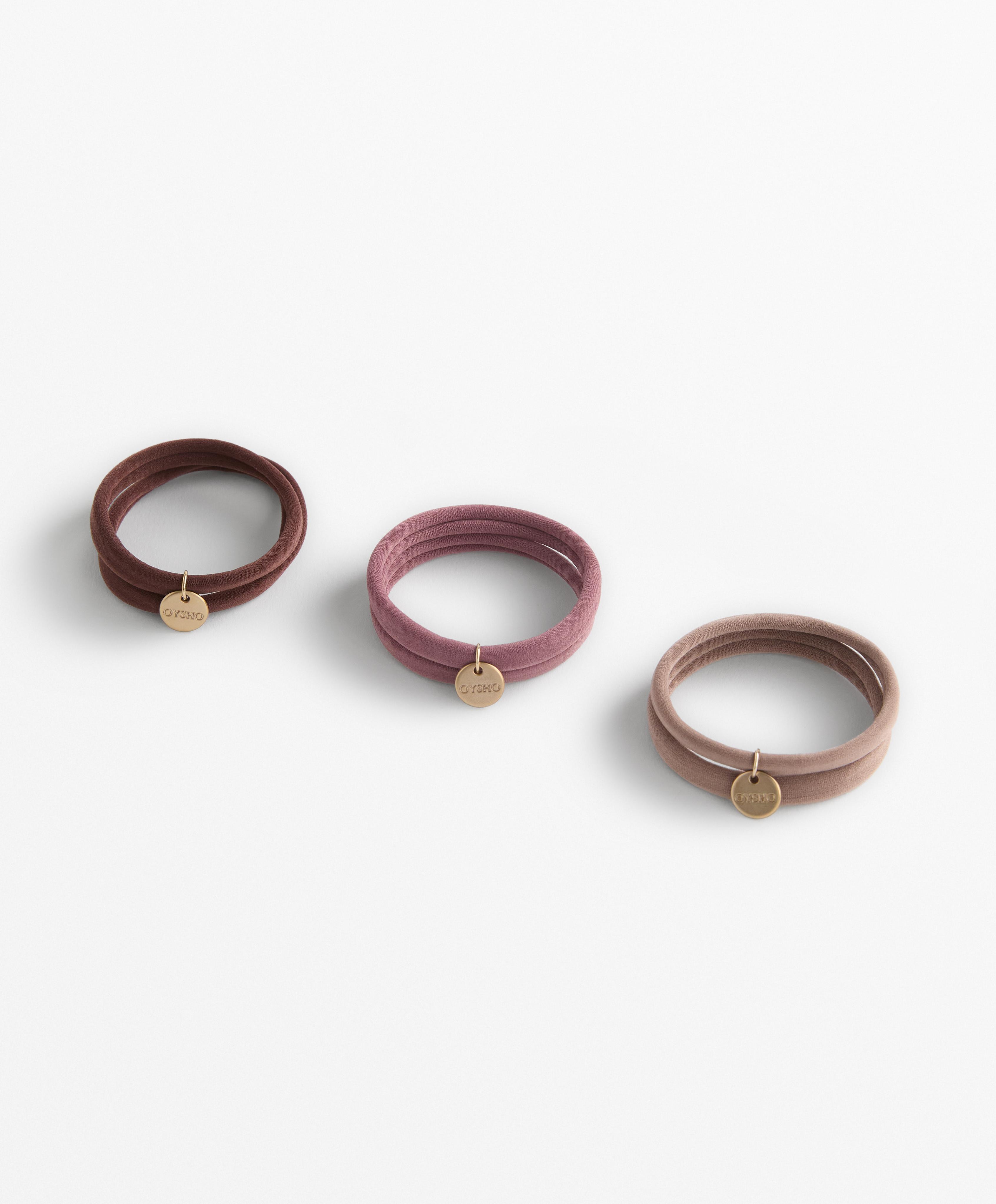 6 Oysho plaque hair ties - Sale