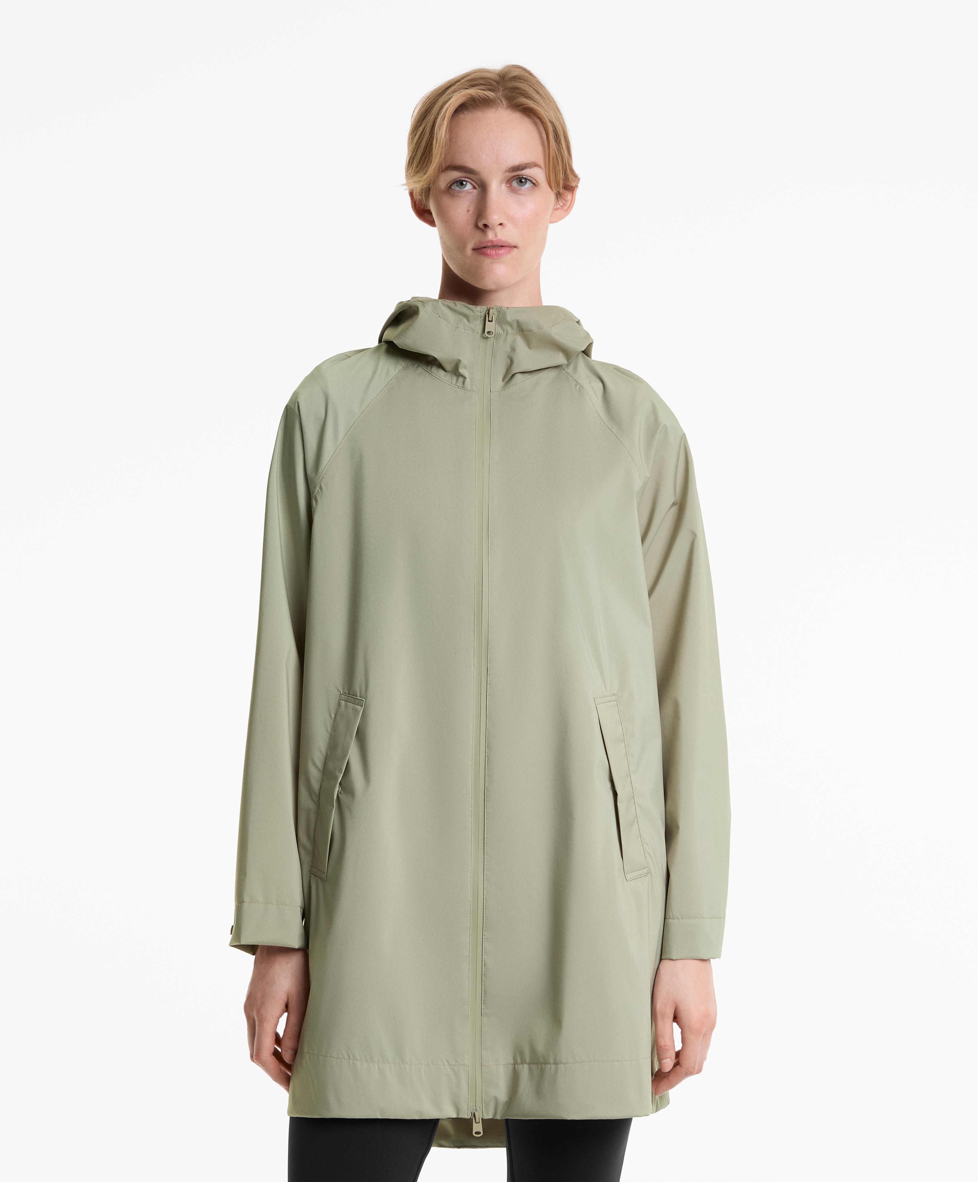 Super extra lightweight 10k waterproof packable long jacket
