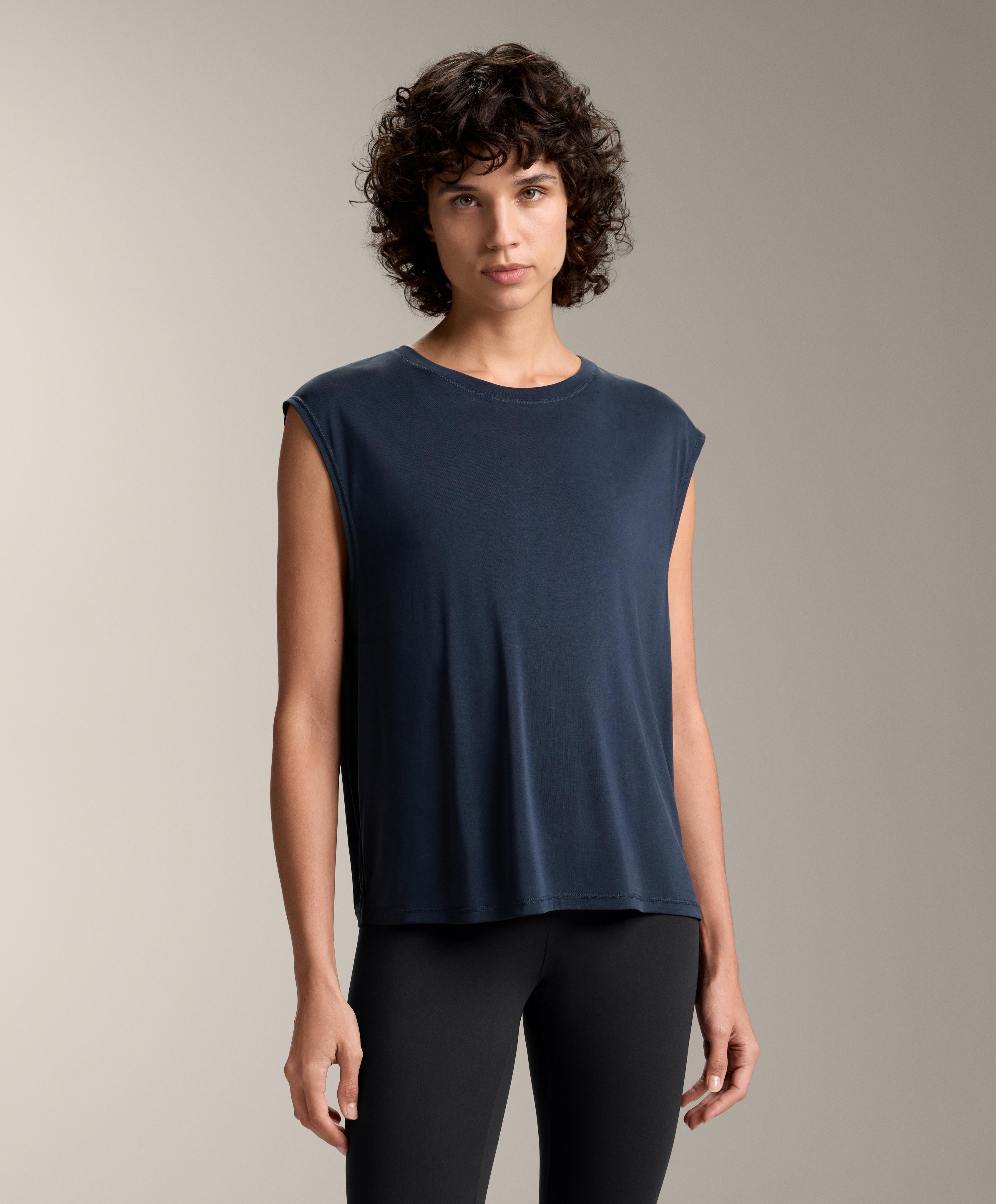 Tricou fără mâneci din amestec de modal Tricou fără mâneci din amestec de modal
