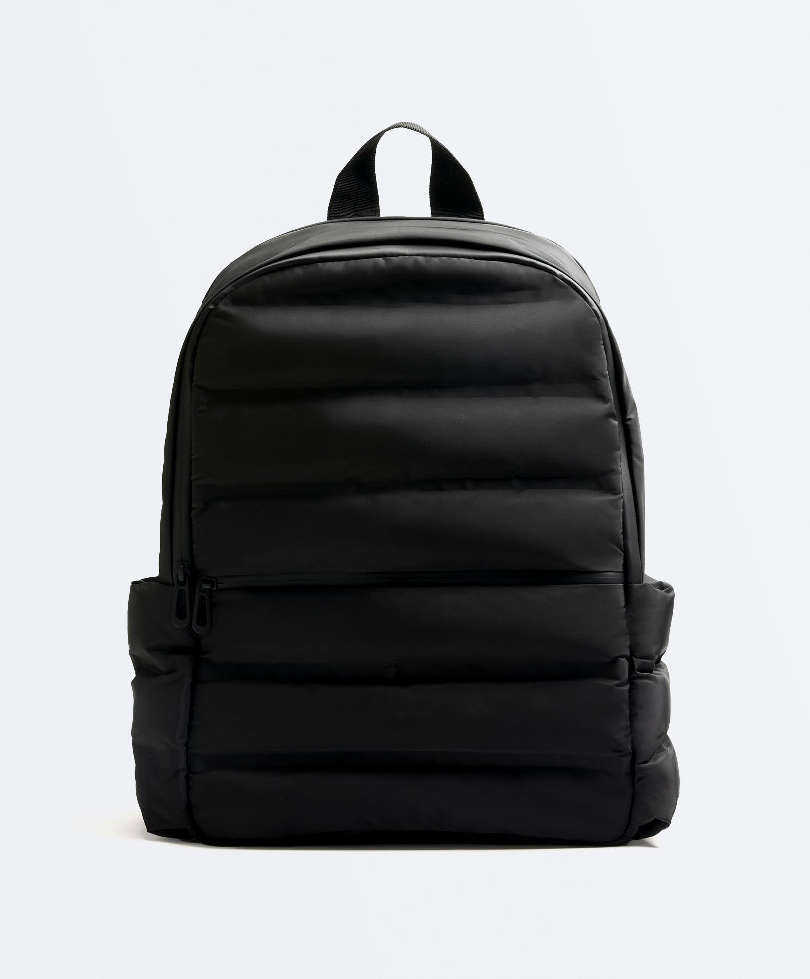 Padded backpack — BLACK