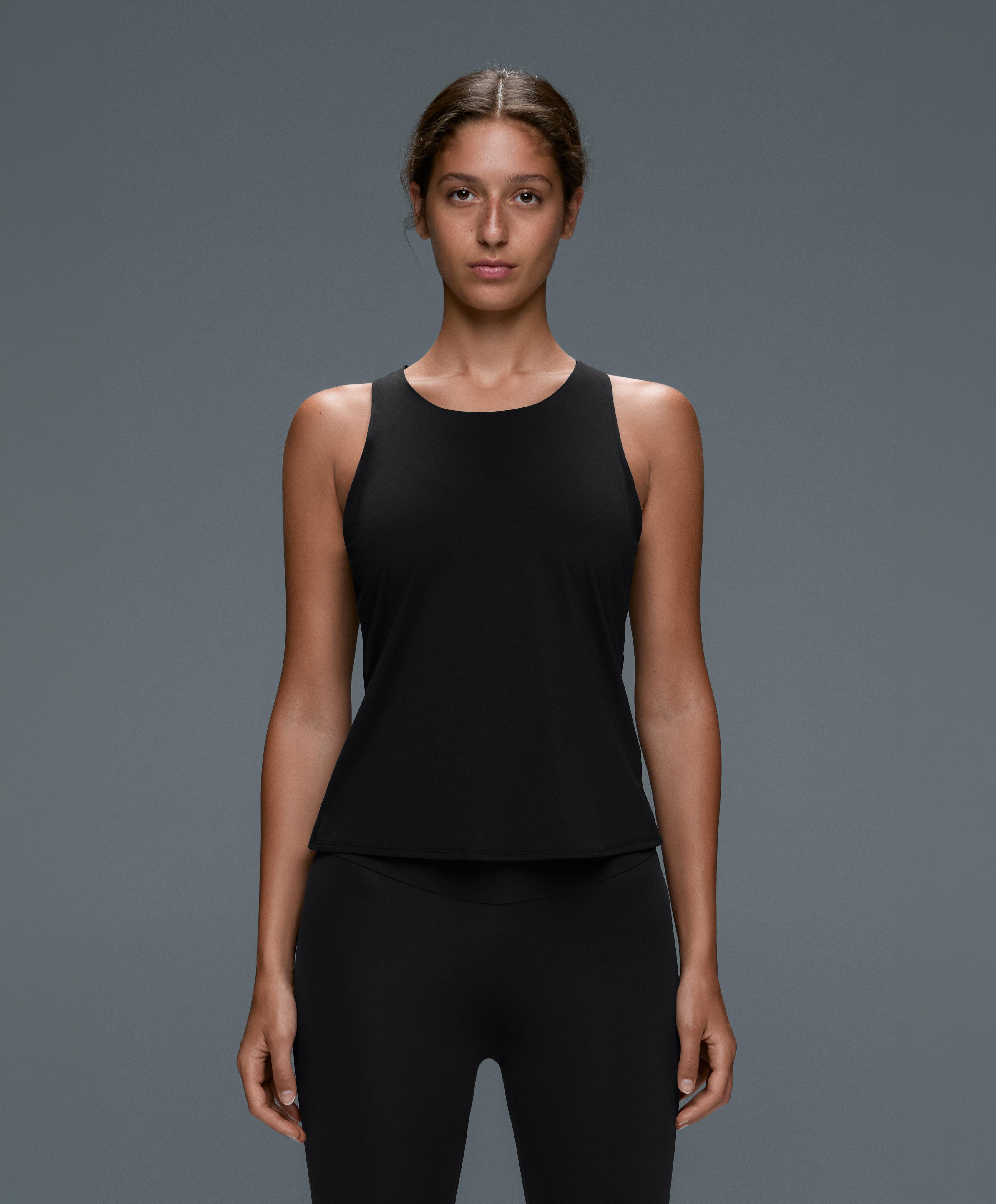 Comfortlux cross-back T-shirt — BLACK