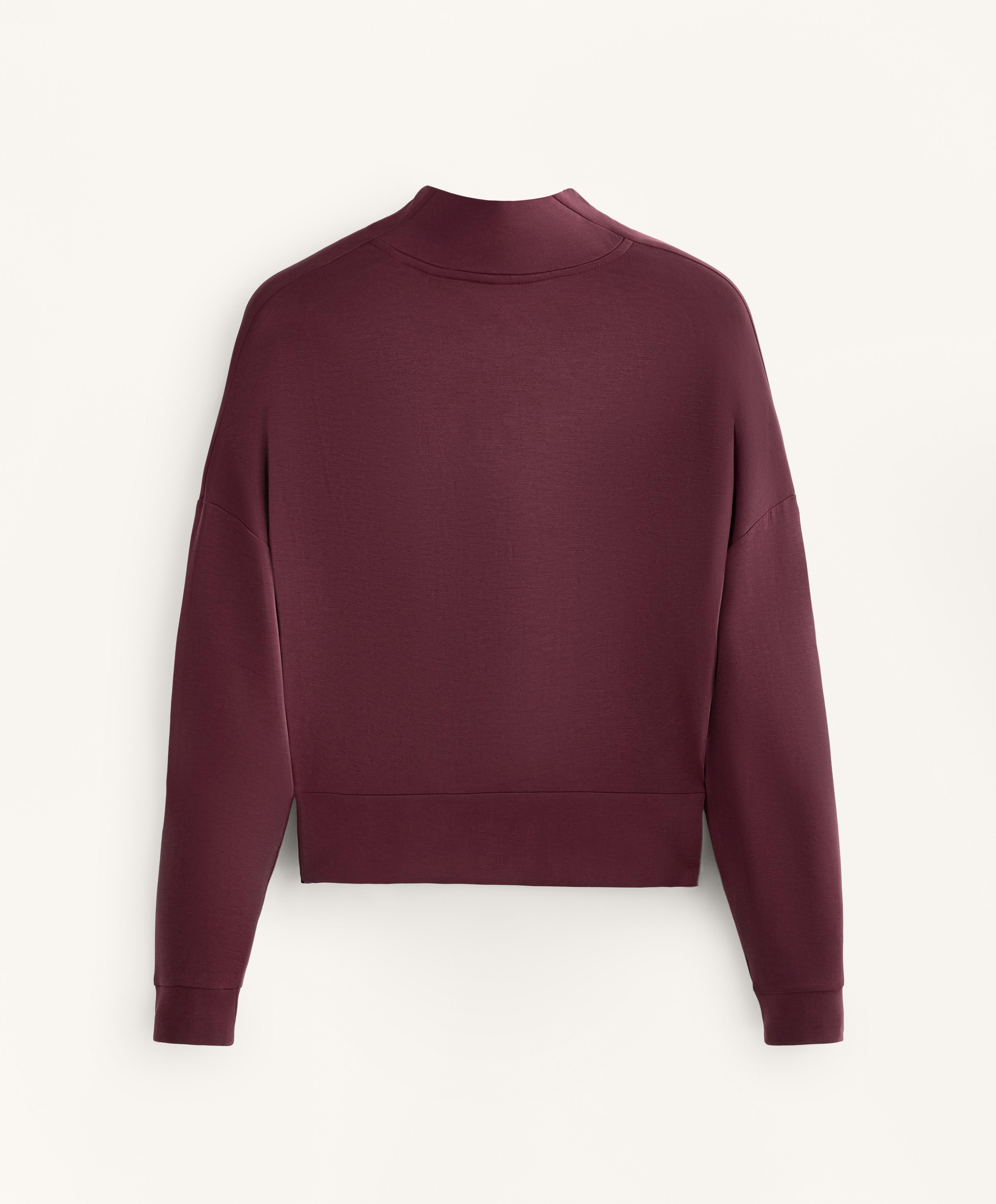 Soft-touch modal roll-neck sweatshirt