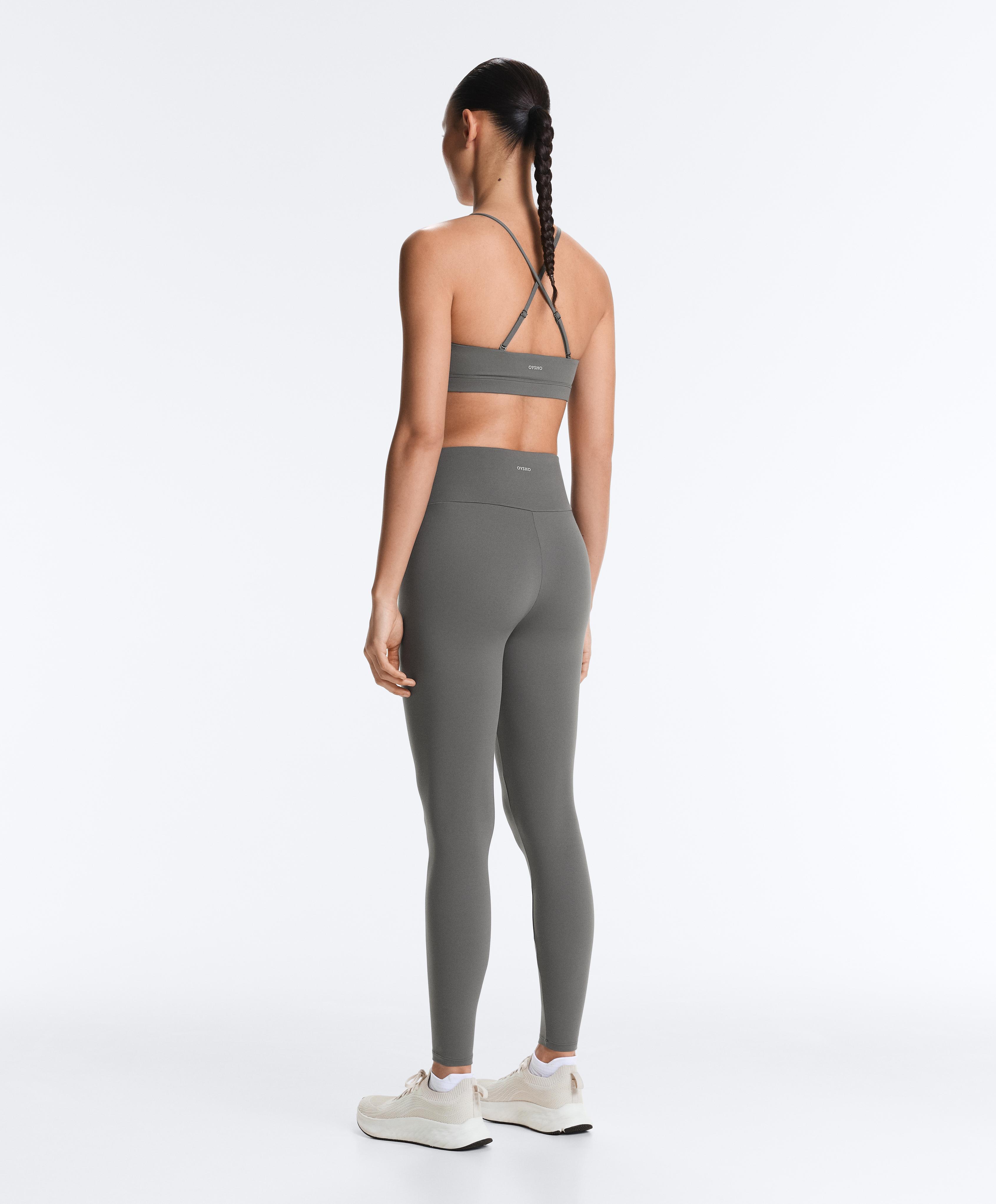 Low-support Comfortlux sports bra with straps — MID GREY
