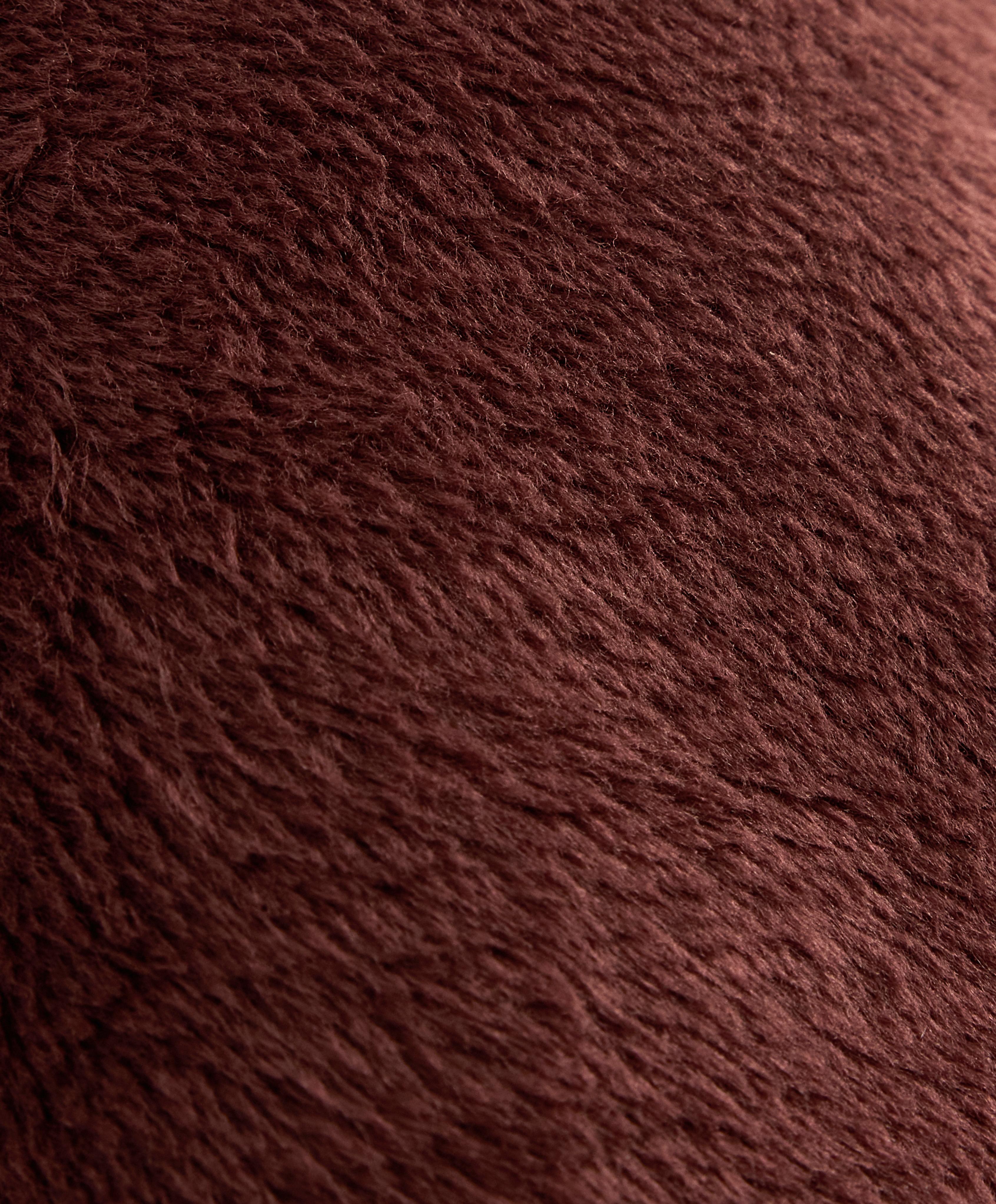 Long super extra warm technical jacket — BURGUNDY