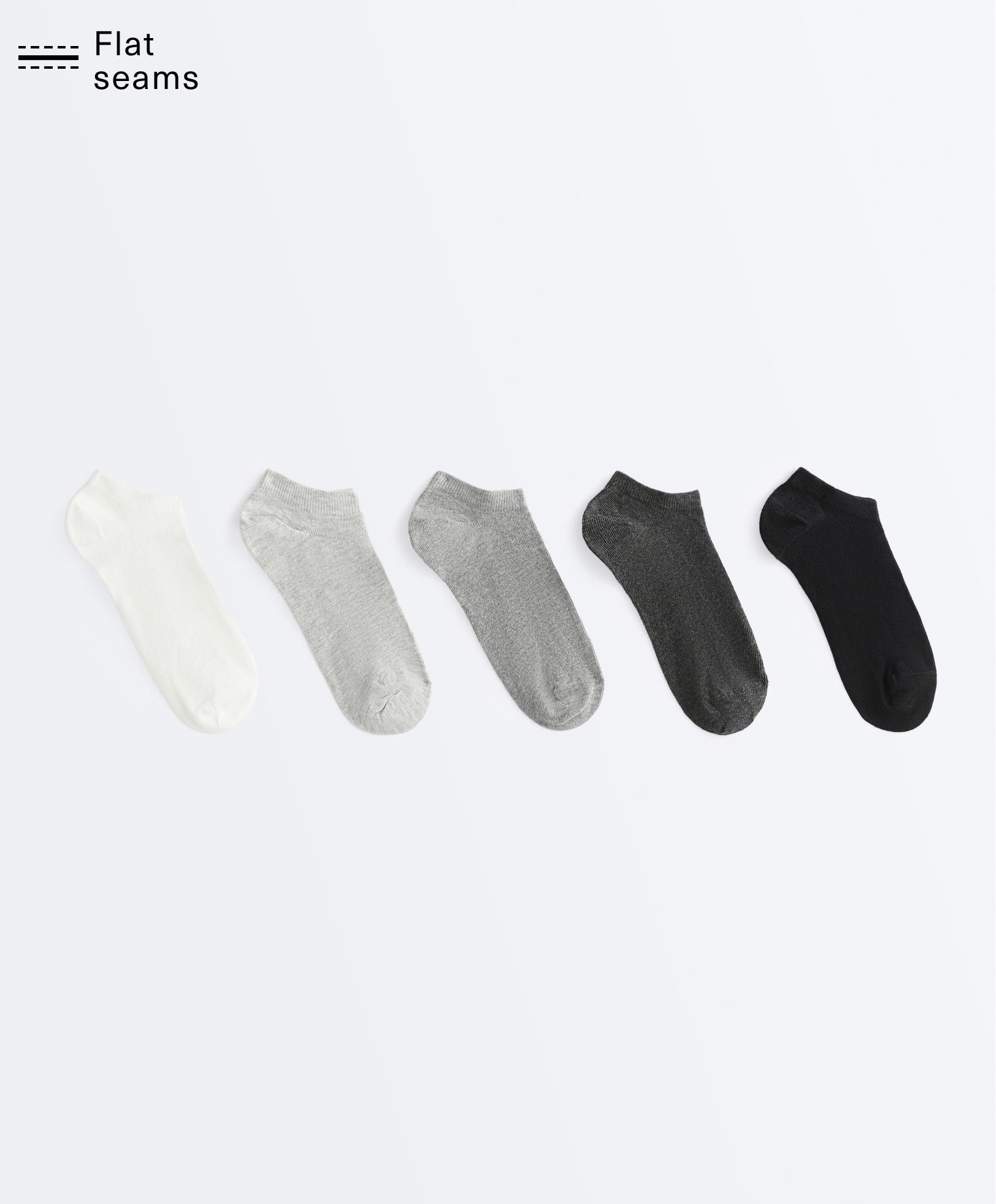 5 paires de chaussettes sneaker en mélange de coton 5 paires de chaussettes sneaker en mélange de coton