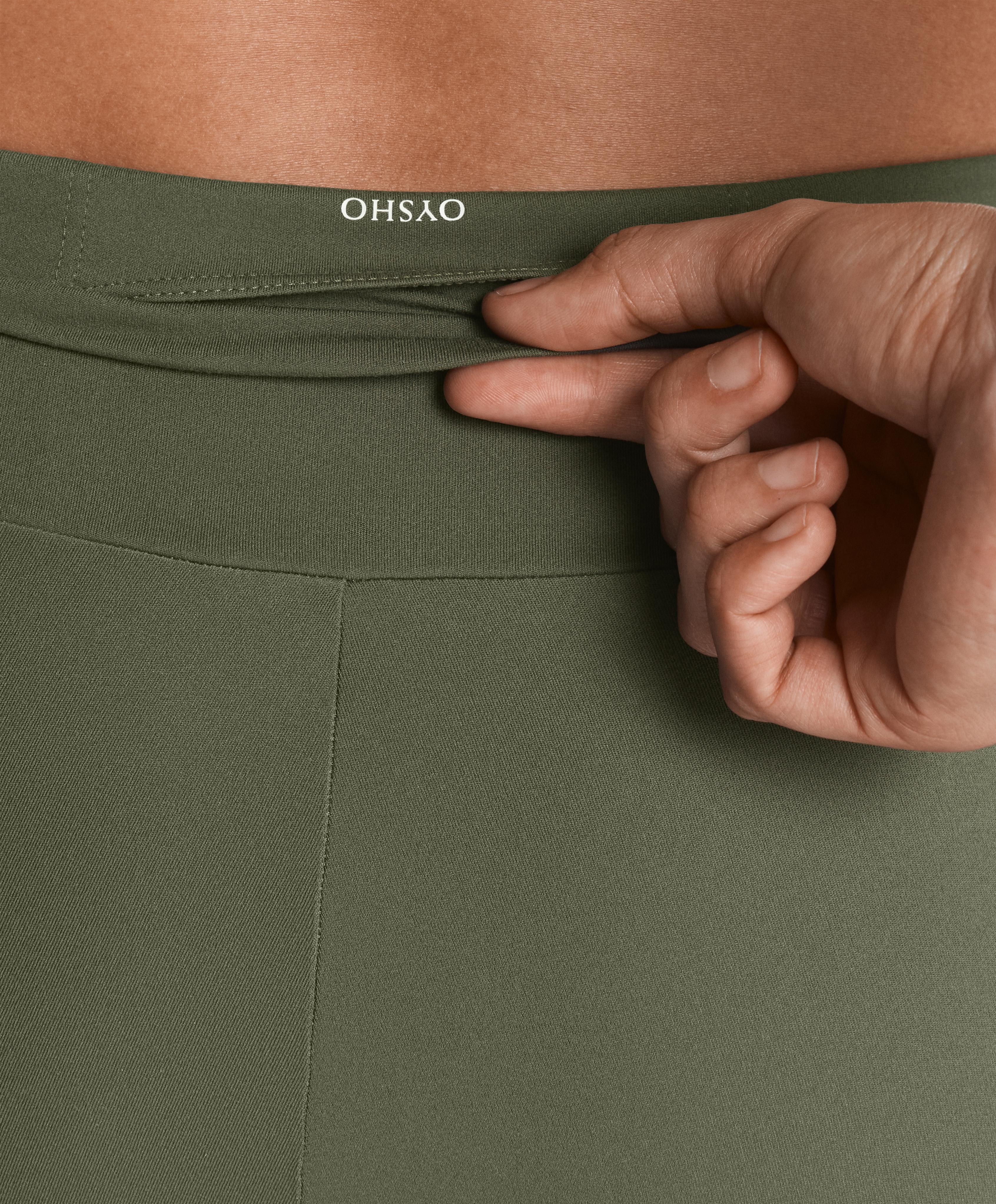 Comfortlux high-waisted ankle-length leggings — DARK GREEN