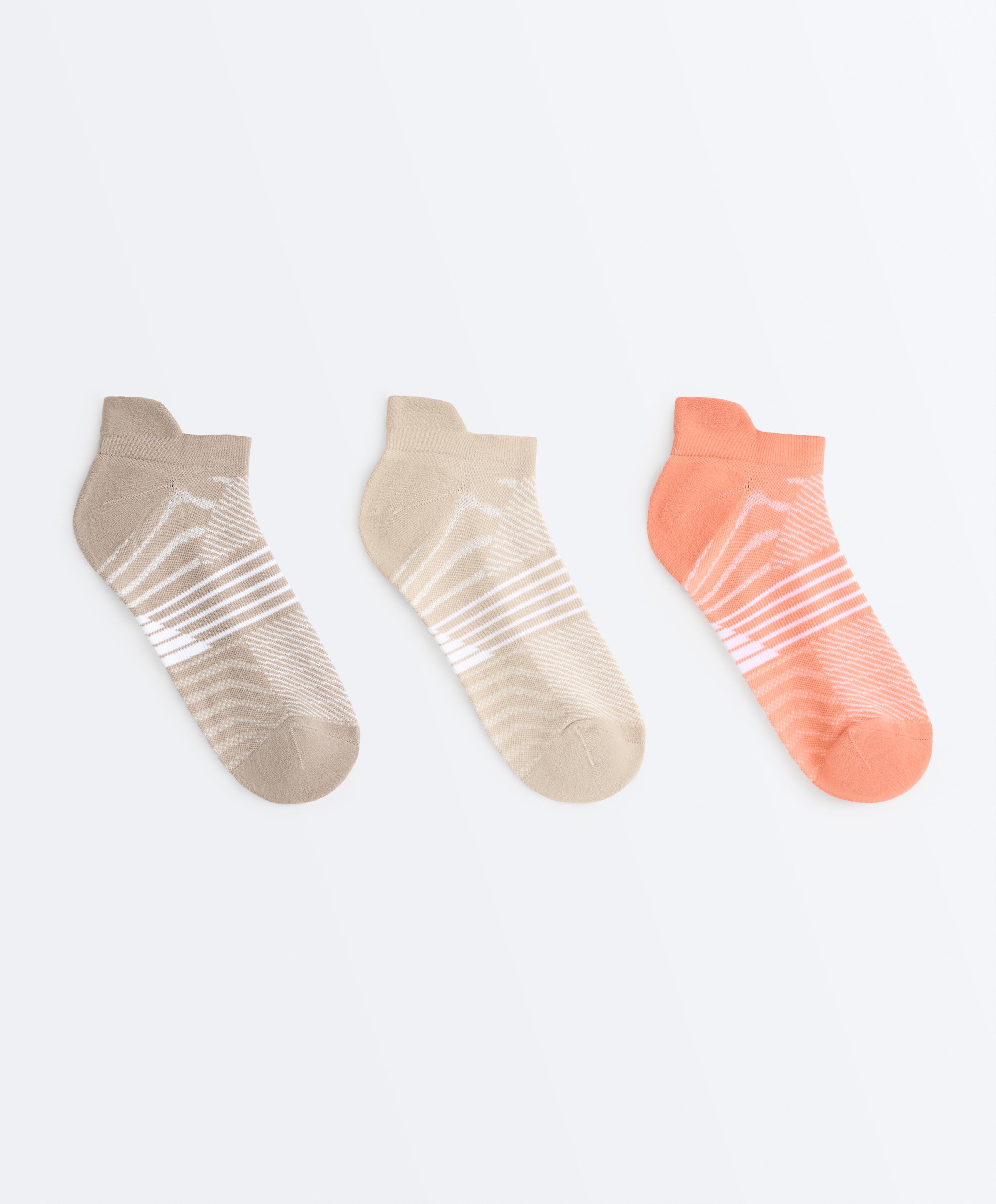 3 pairs of polyamide blend sports sneaker socks with heel tab 3 pairs of polyamide blend sports sneaker socks with heel tab