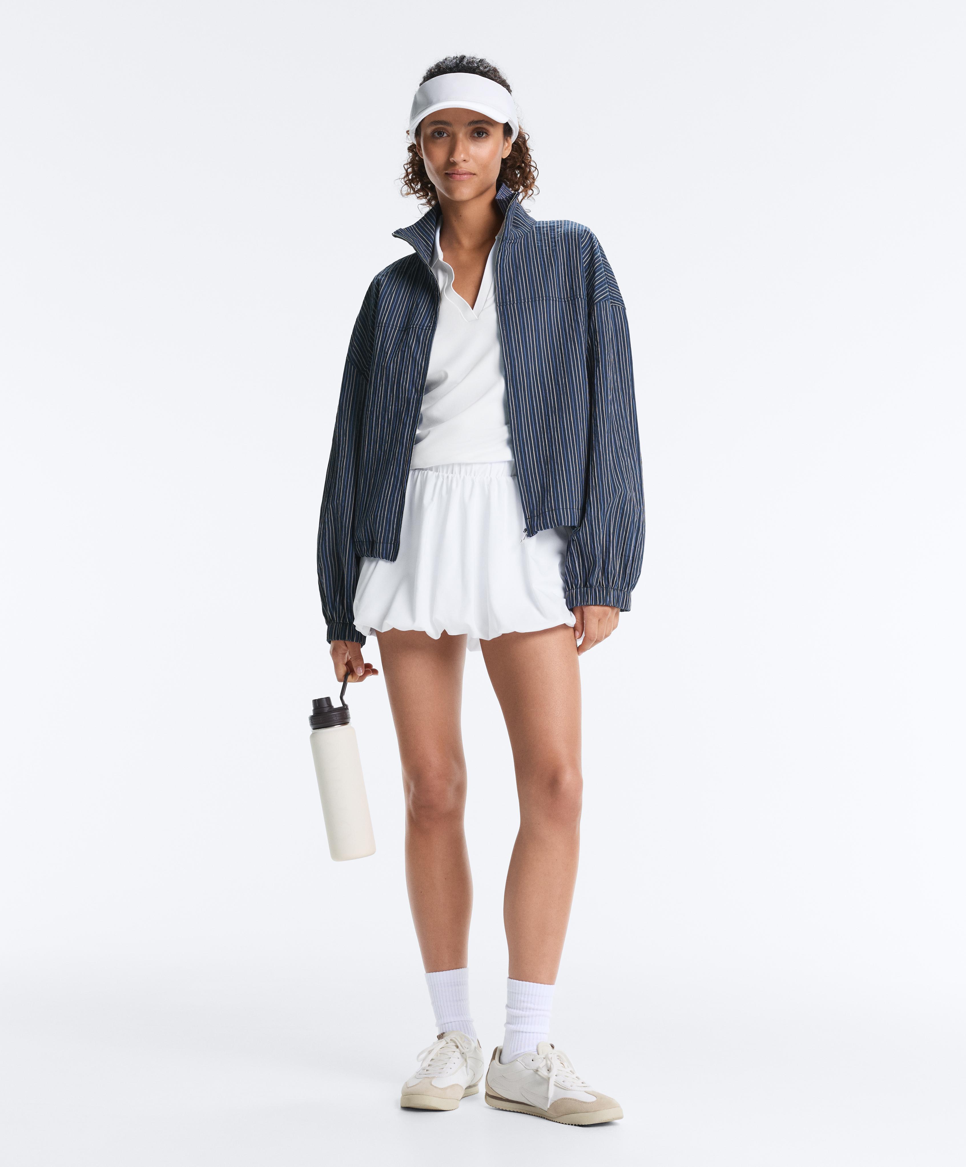Compressive bubble skirt — WHITE 