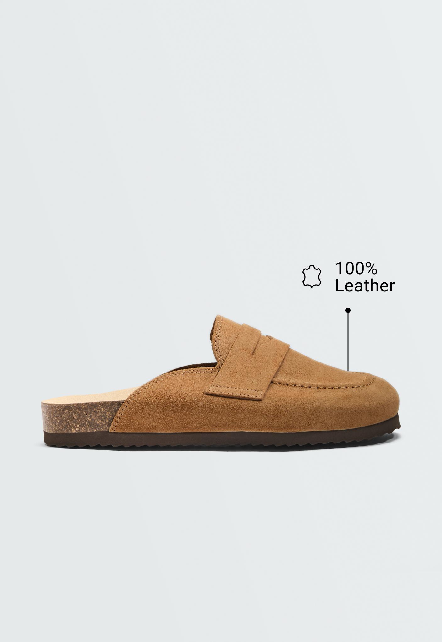 Split-leather mules Split-leather mules