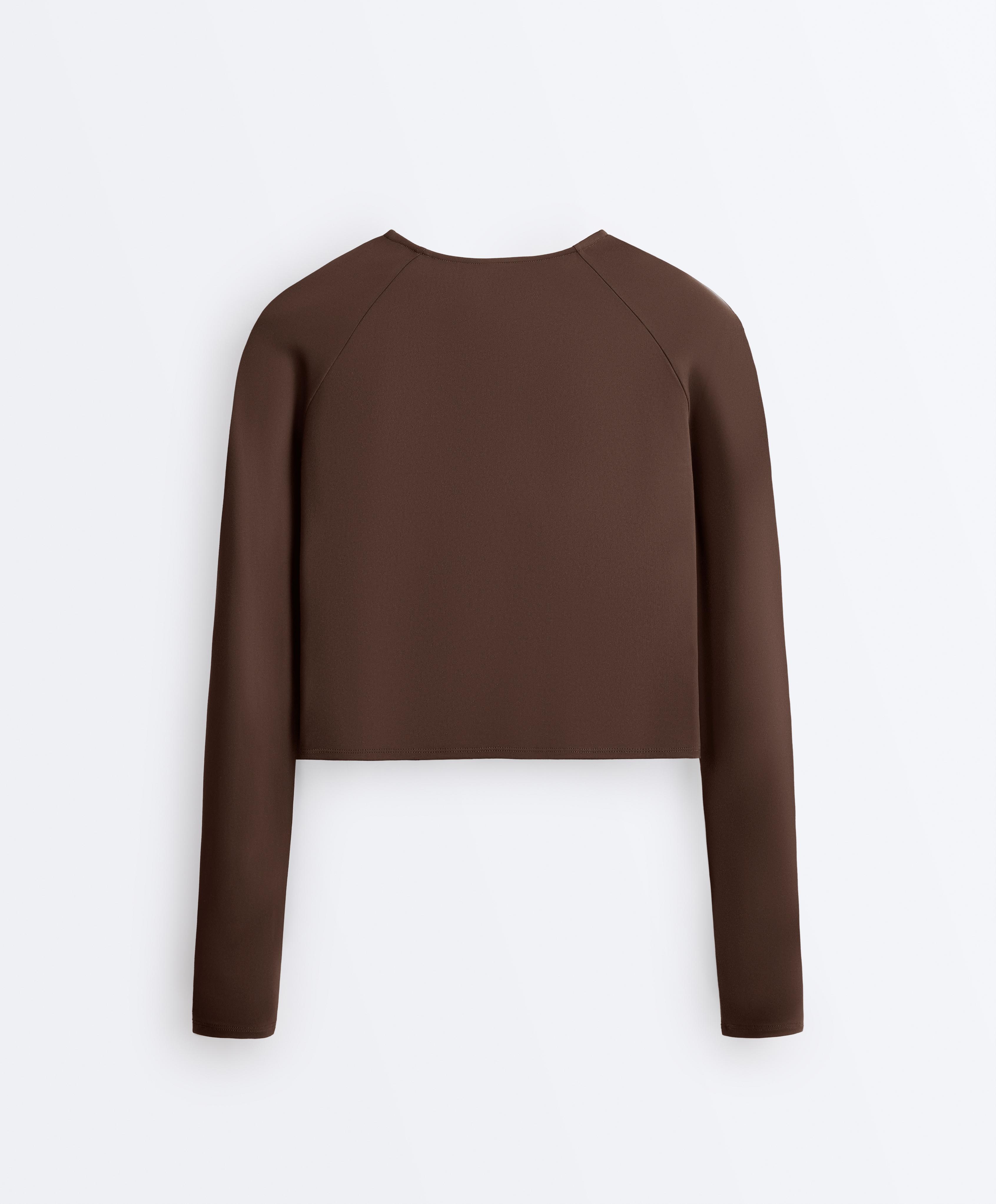 Comfortlux long-sleeved T-shirt — BROWN