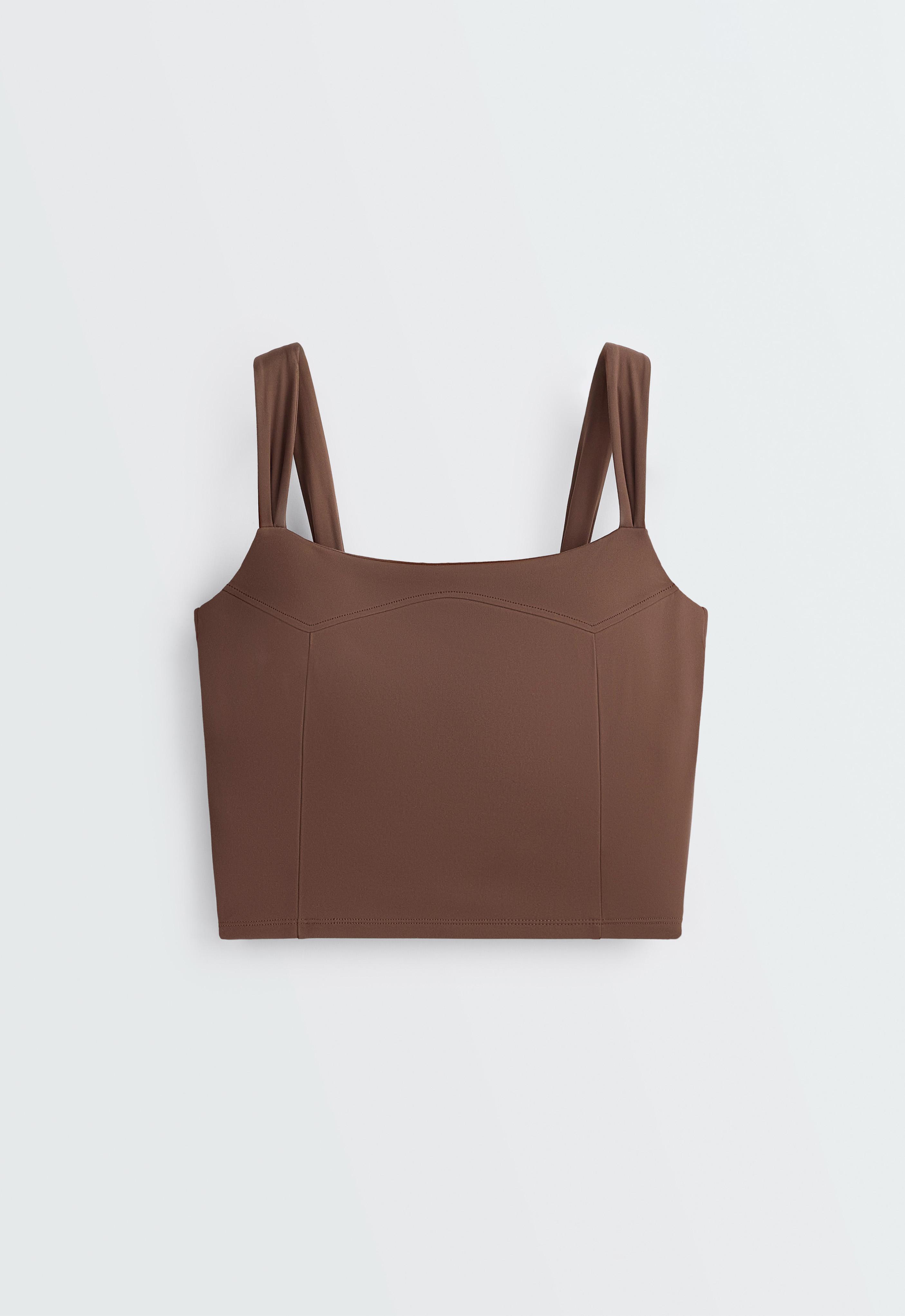 Comfortlux seam detail tank top — COCOA
