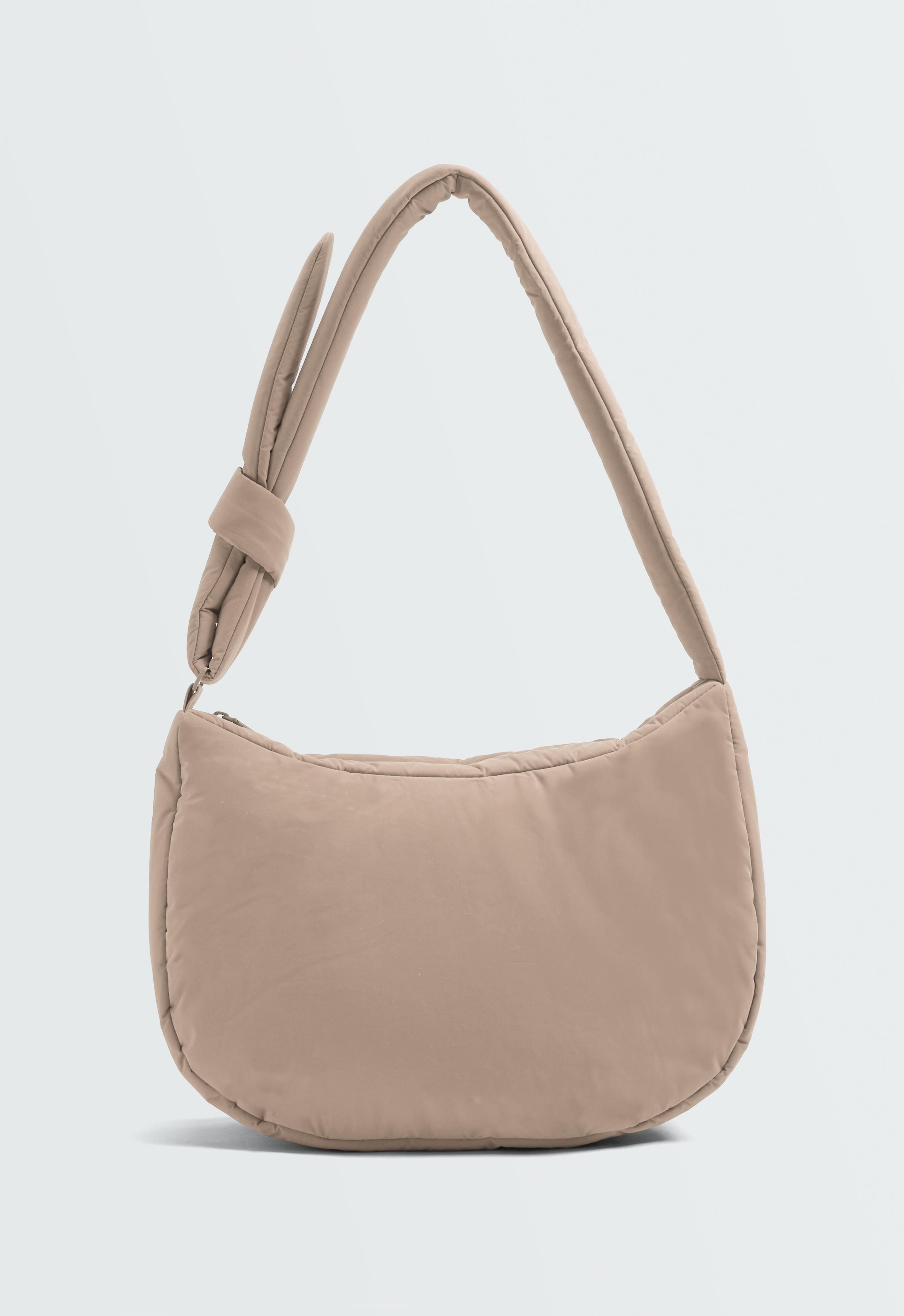 Knotted crossbody bag — MINK