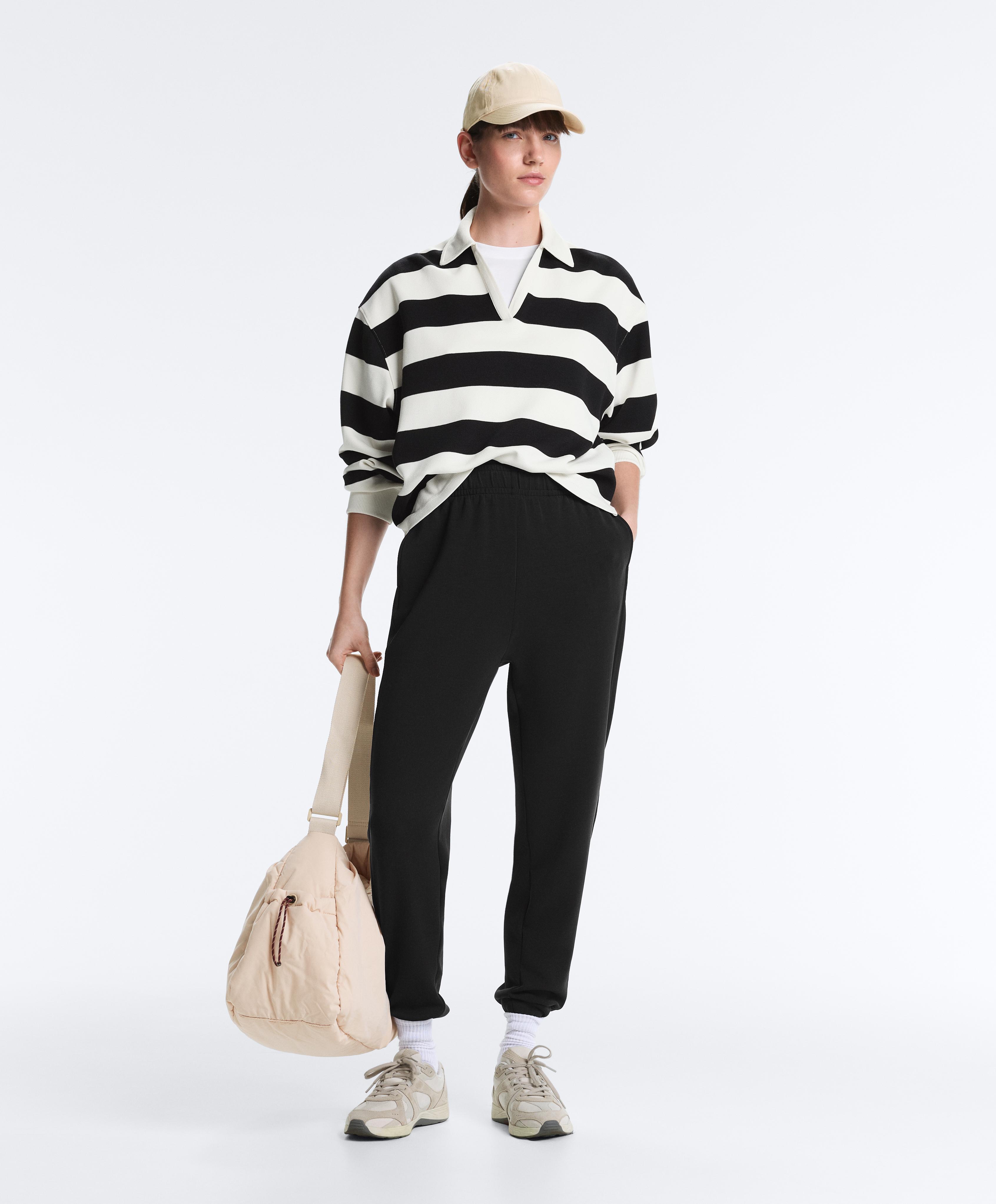 Joggers with modal — BLACK