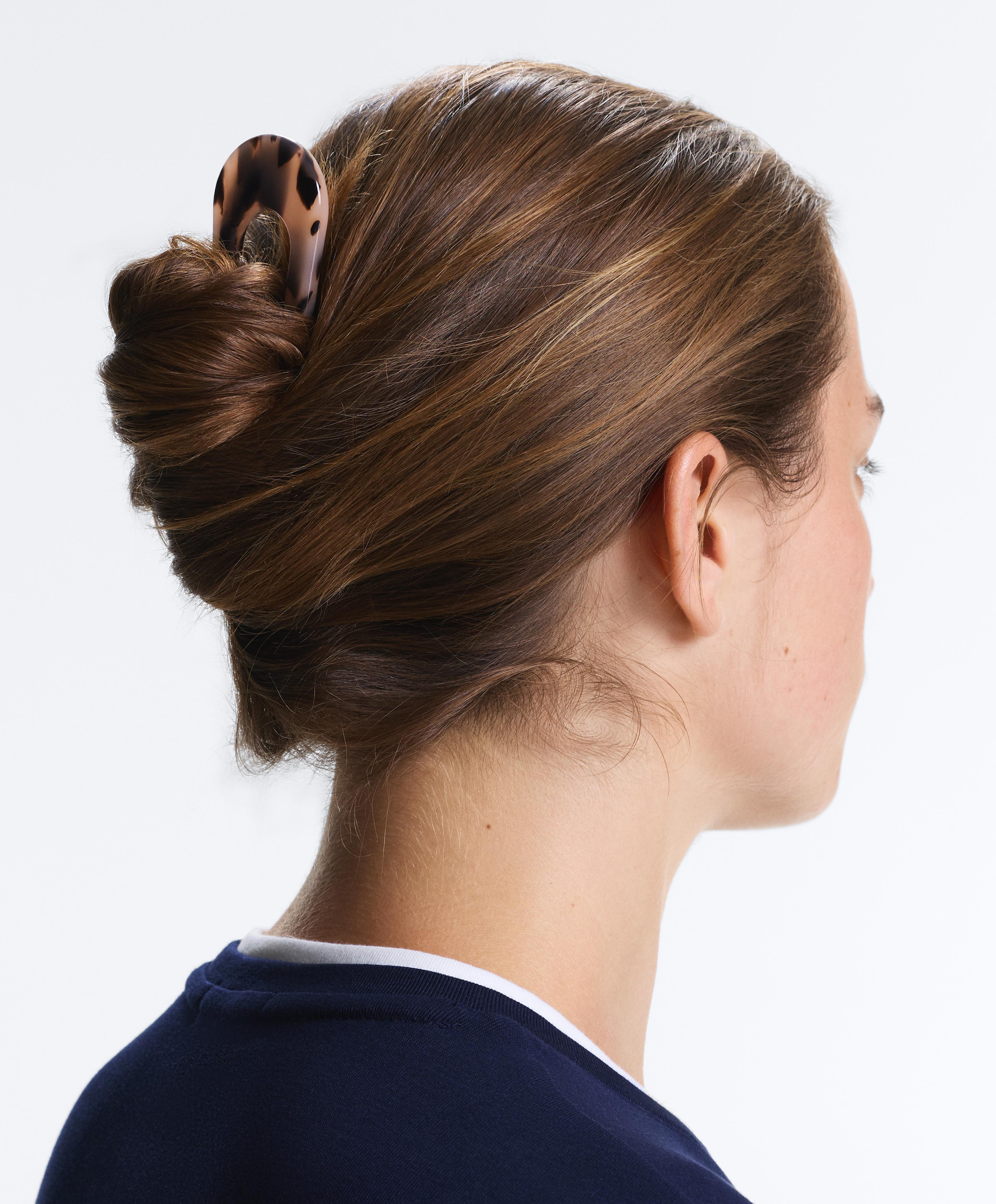 12cm hair slide — BLACK