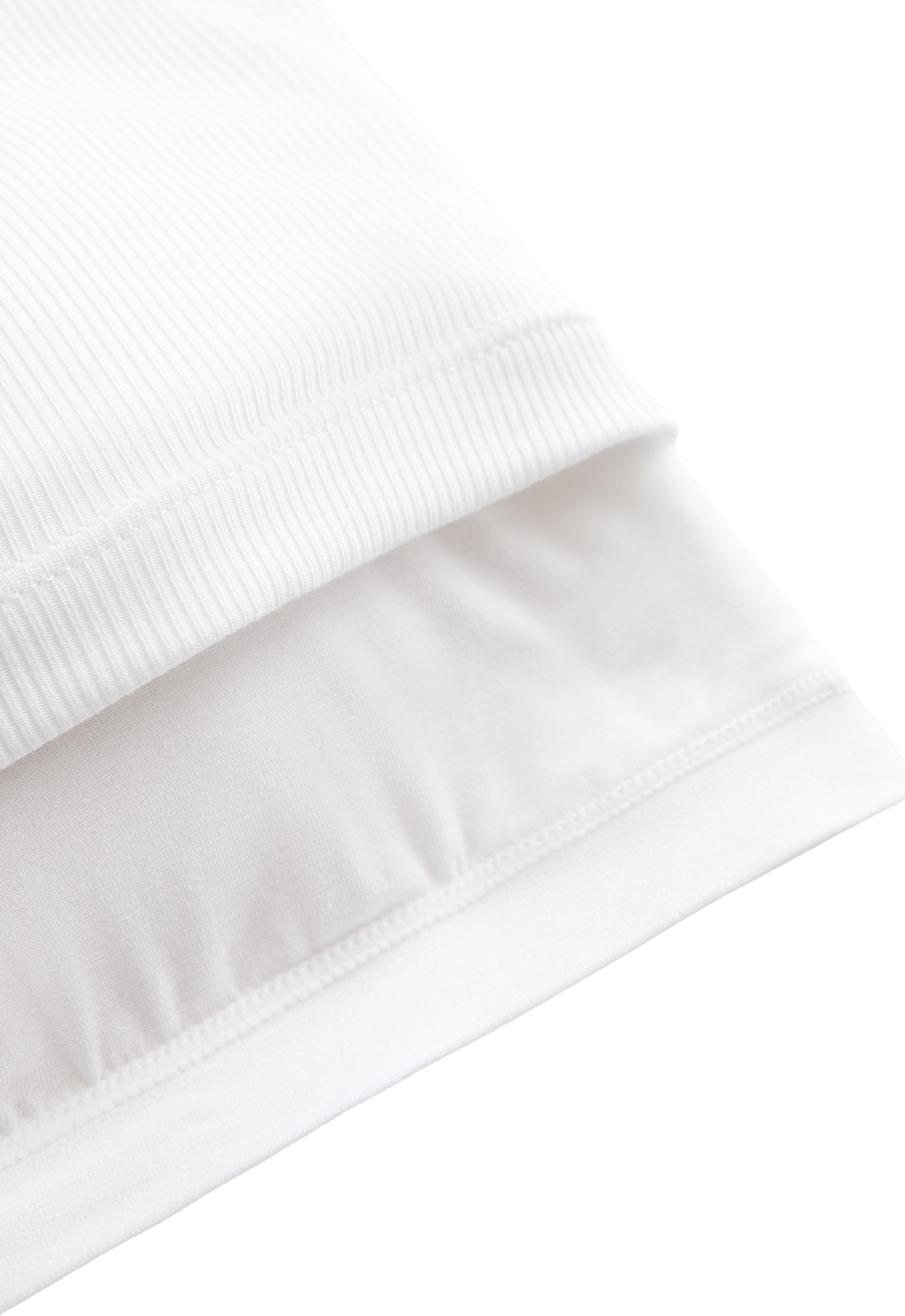 Rib modal blend tank top — WHITE 
