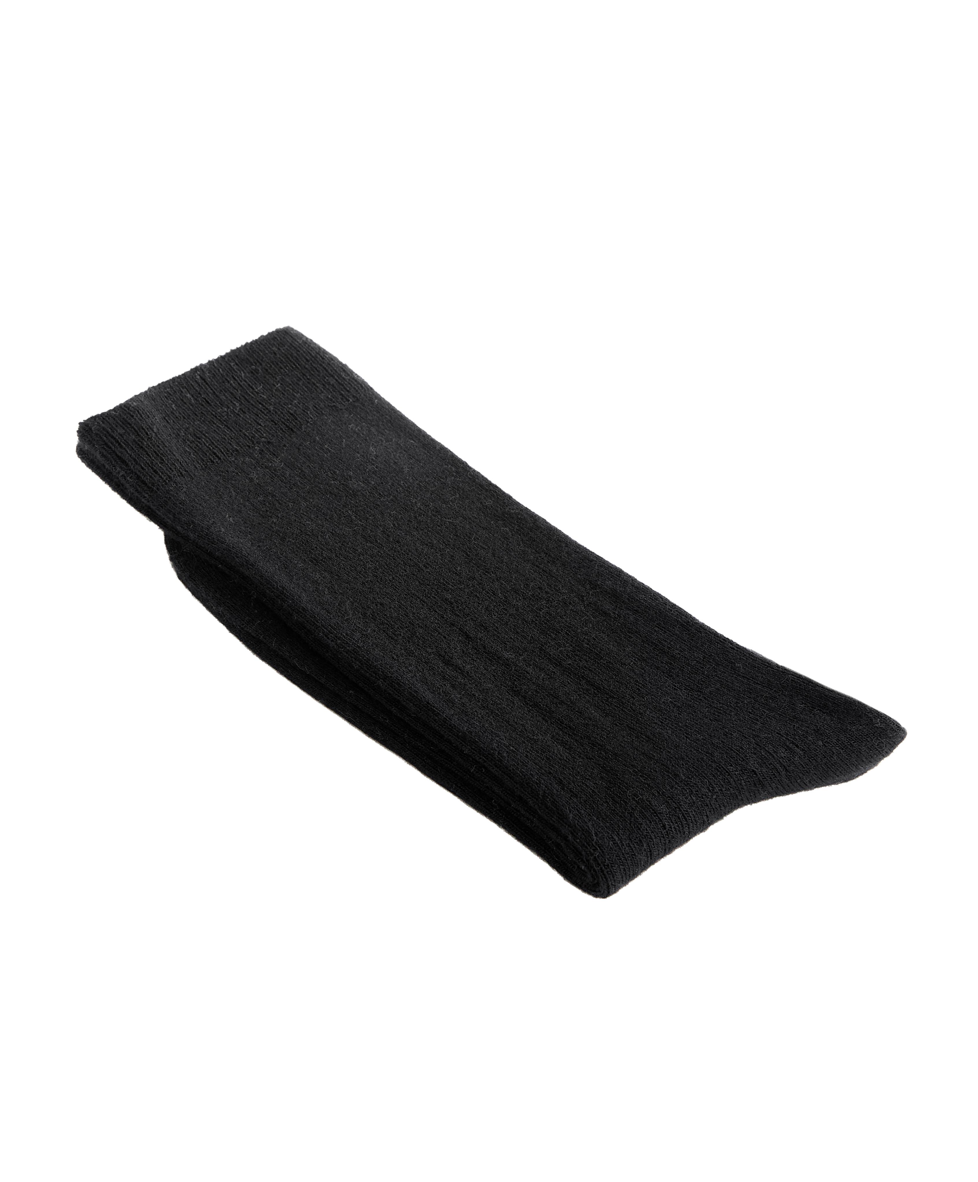 Modal blend classic socks with 13% cashmere — BLACK