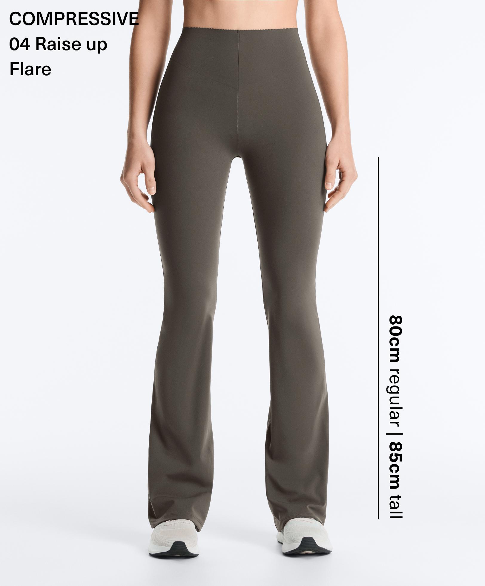 High-rise Compressive Raise Up flare trousers - Sale
