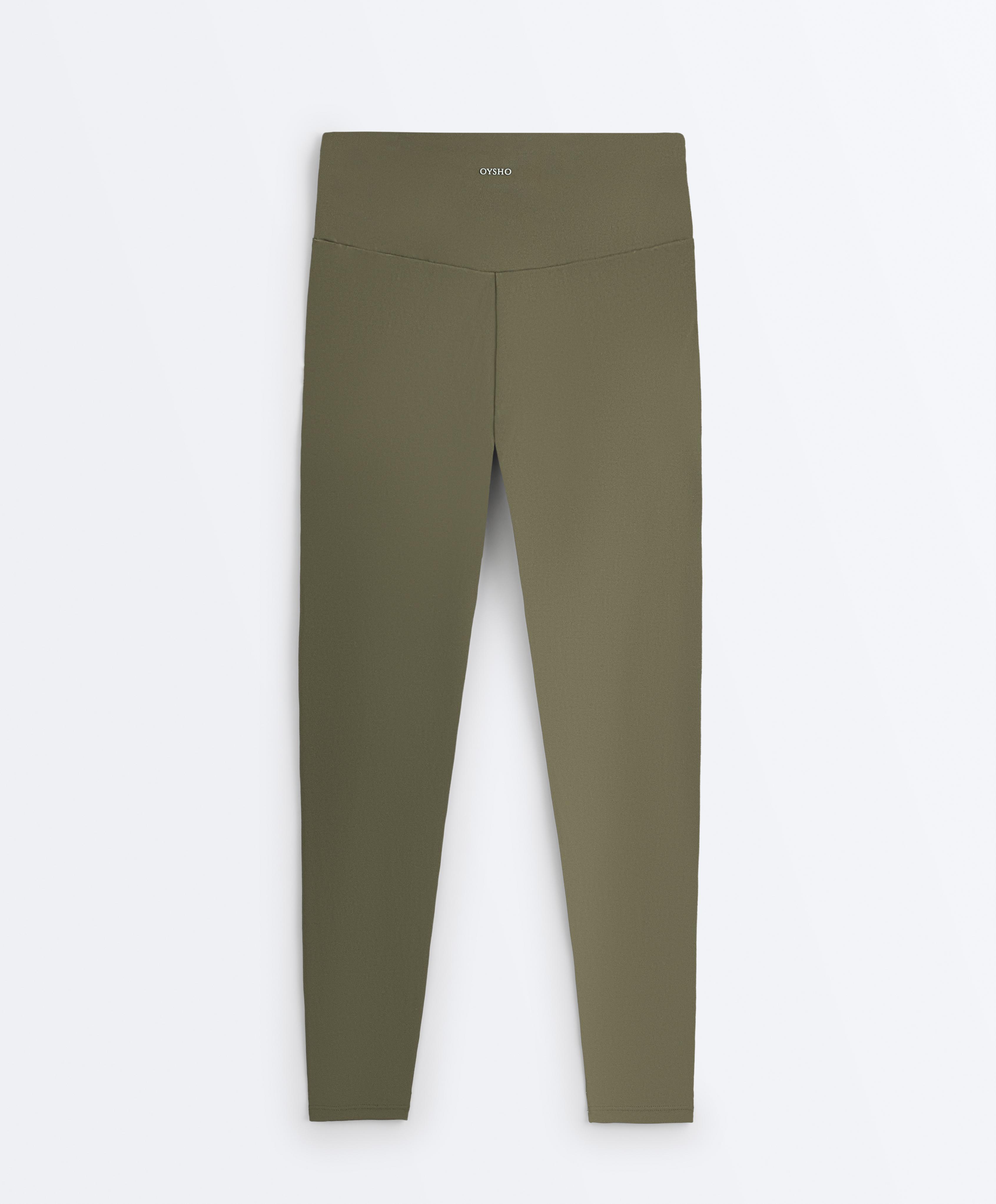 Comfortlux high-waisted ankle-length leggings — KHAKI