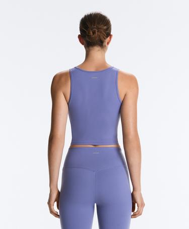 Evermove tank top with square neckline, neck — BLUEBERRY 1