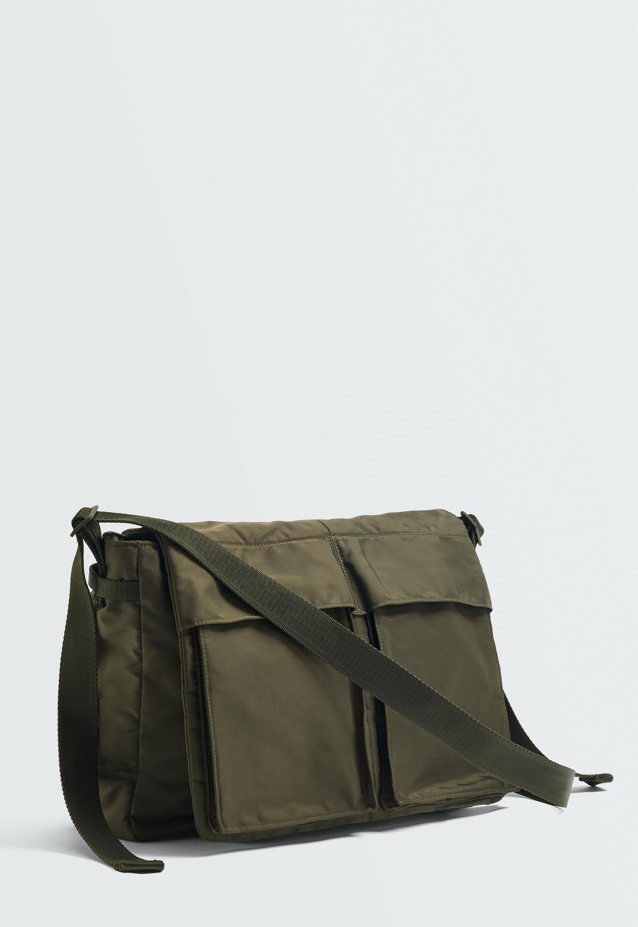 Crossbody bag with pockets — KHAKI