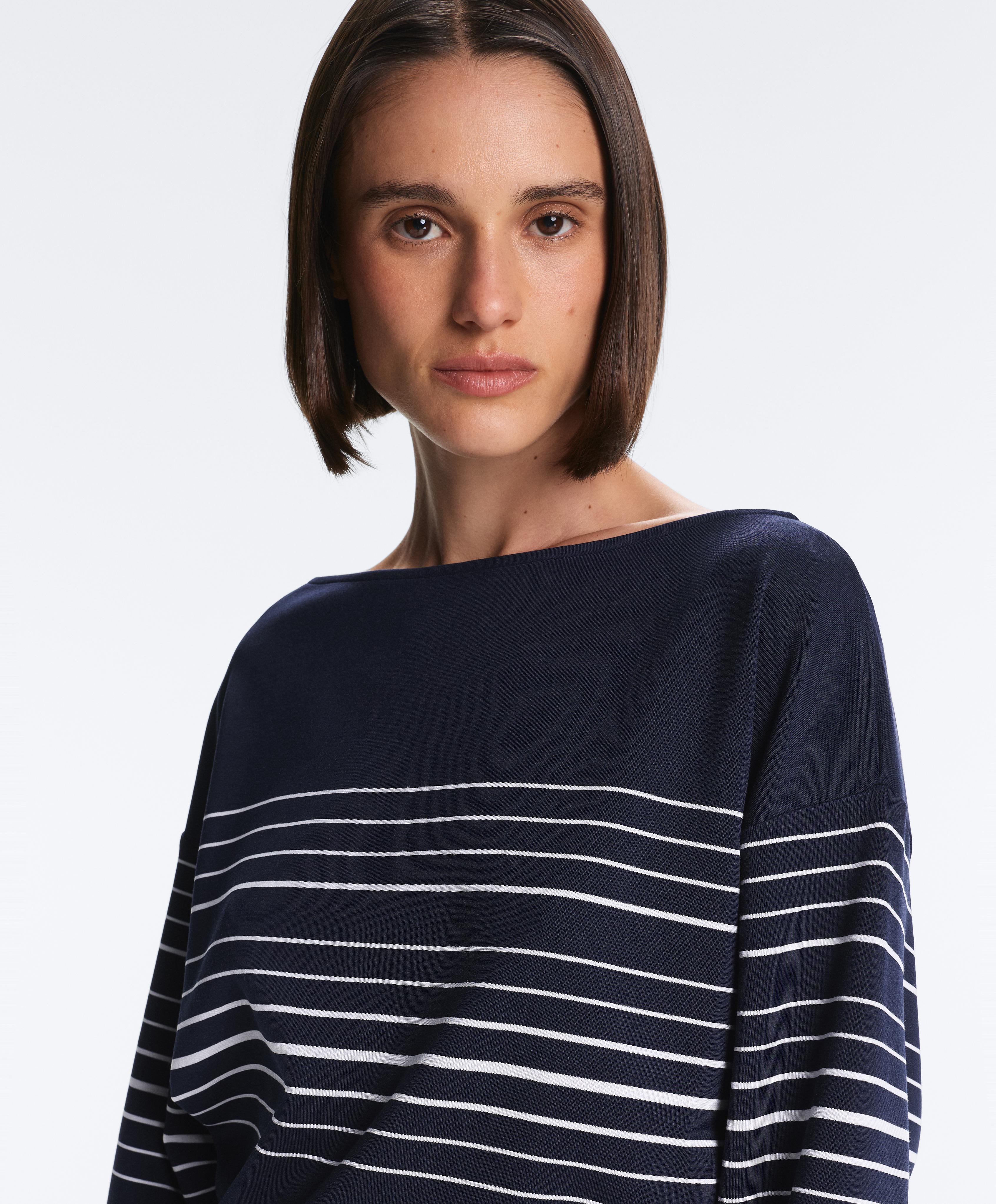 Світшот у смужку з модалу, м'який на дотик