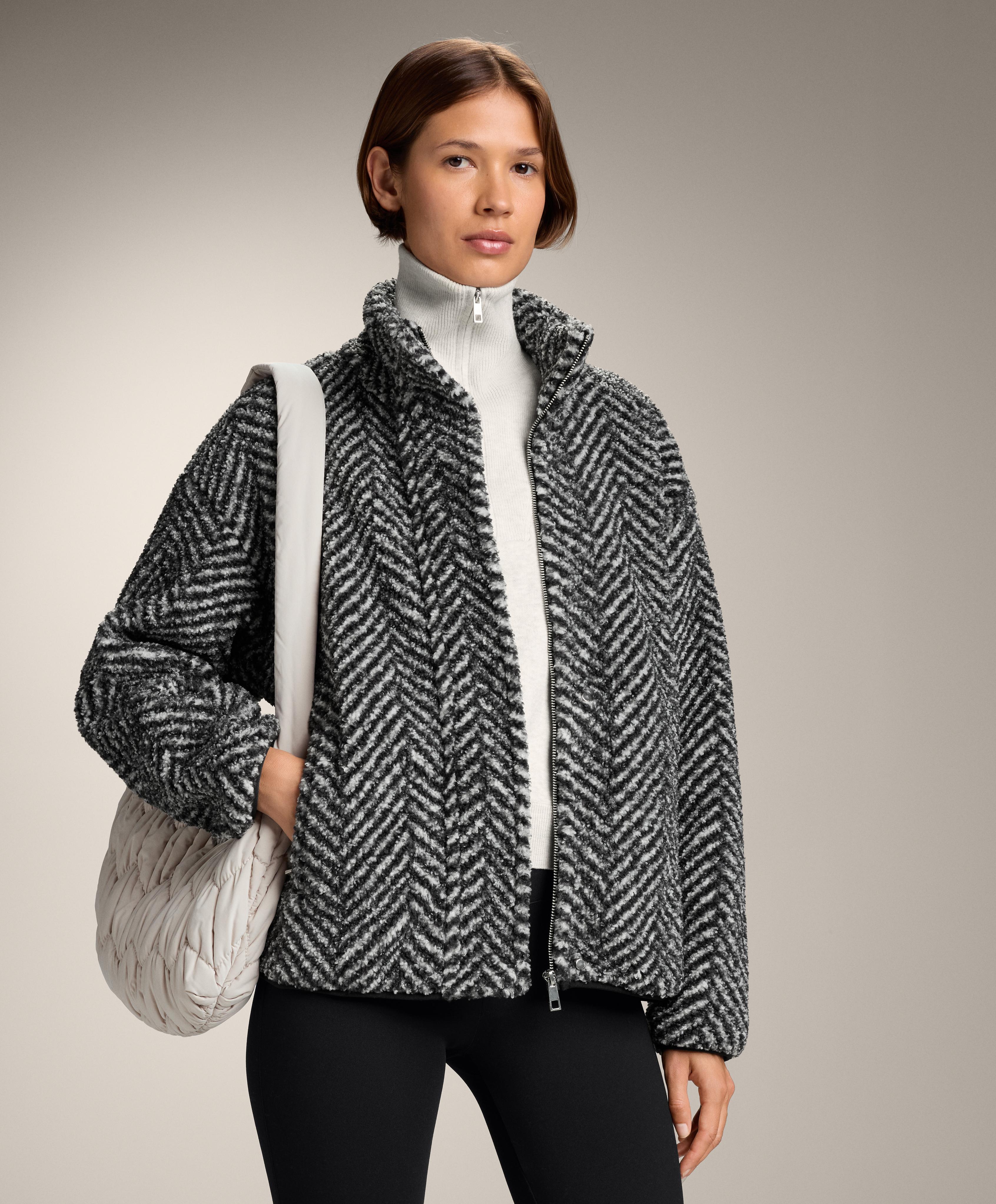 Chunky faux-shearling cocoon jacket Chunky faux-shearling cocoon jacket