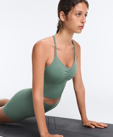 Comfortlux crossed-strap tank top — GREEN 6